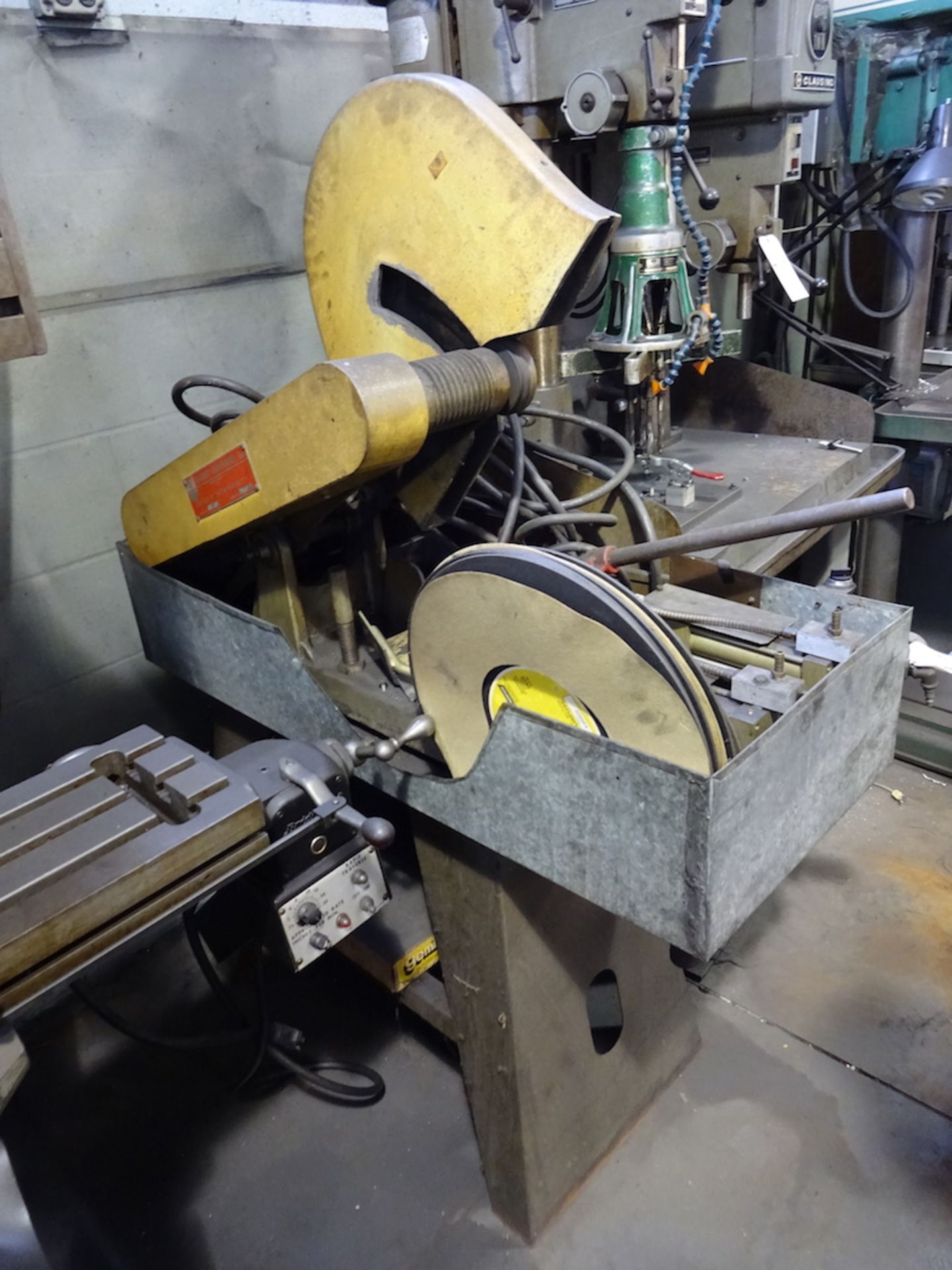 Everett Model 14-16 Cut-off Saw, S/N 9592 (3-phase)