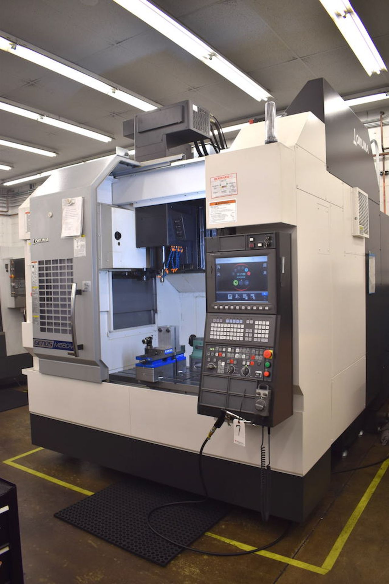 2017 OKUMA GENOS MODEL MV560L CNC VERTICAL MACHINING CENTER: S/N 201124,