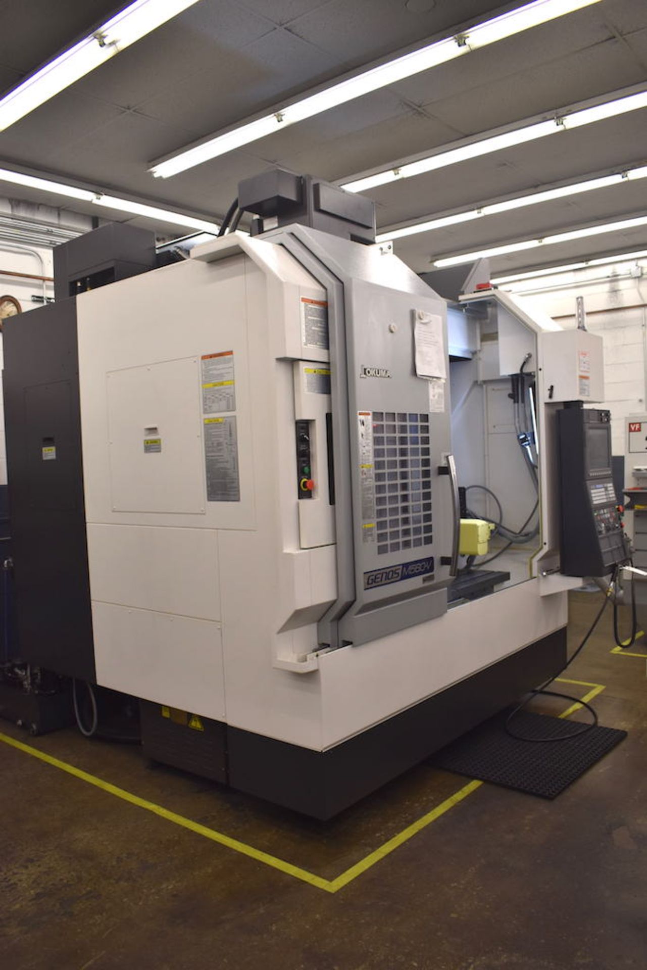 2017 OKUMA GENOS MODEL MV560L CNC VERTICAL MACHINING CENTER: S/N 201124, - Image 2 of 12