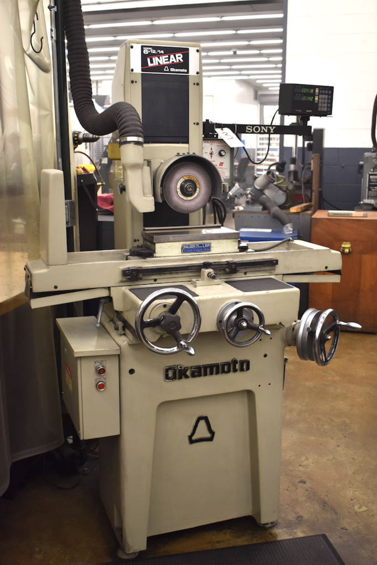 OKAMOTO 6 X 12 TYPE L612 LINEAR 6-12/14 HAND FEED SURFACE GRINDER: S/N 4065, - Image 2 of 6