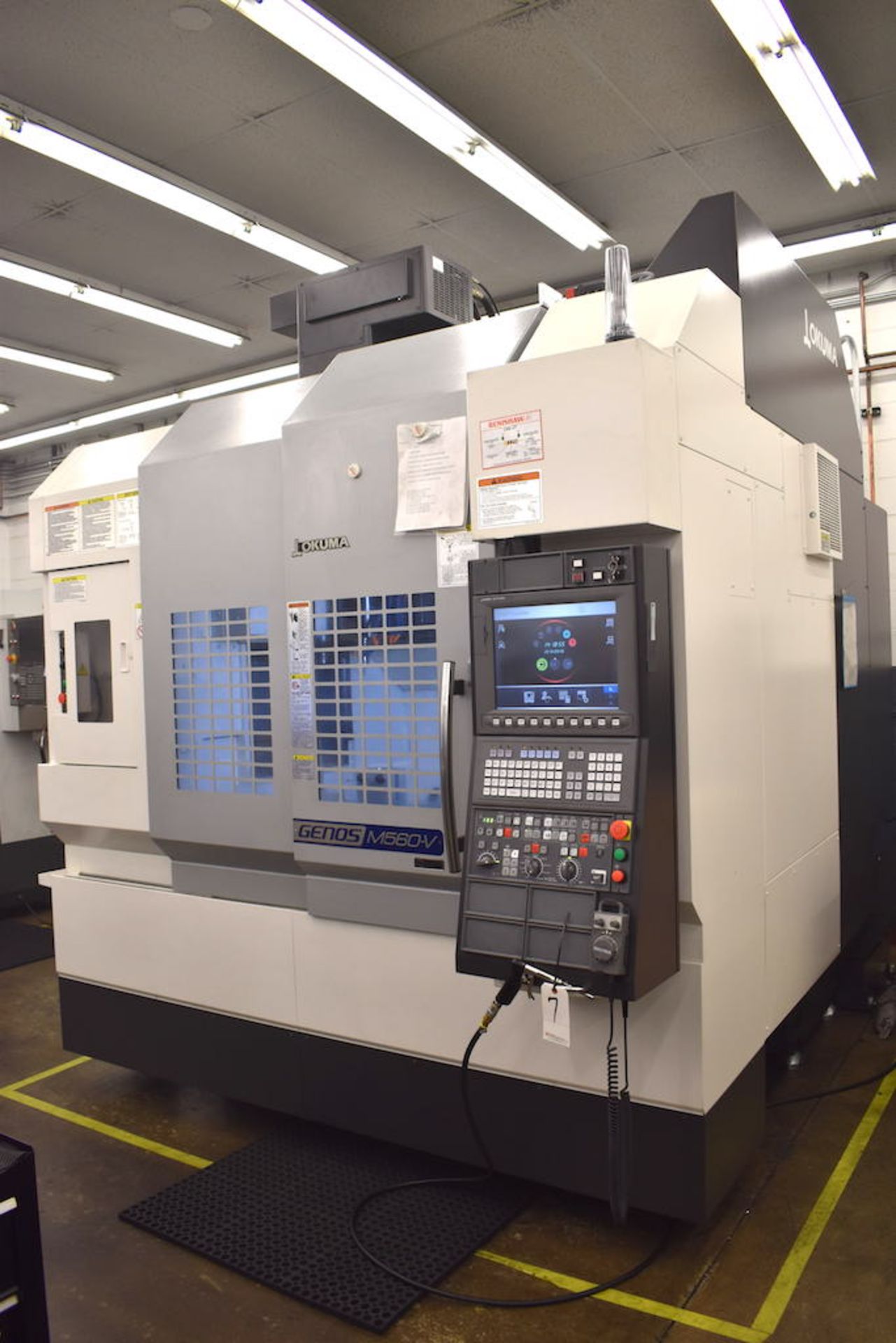 2017 OKUMA GENOS MODEL MV560L CNC VERTICAL MACHINING CENTER: S/N 201124, - Image 11 of 12