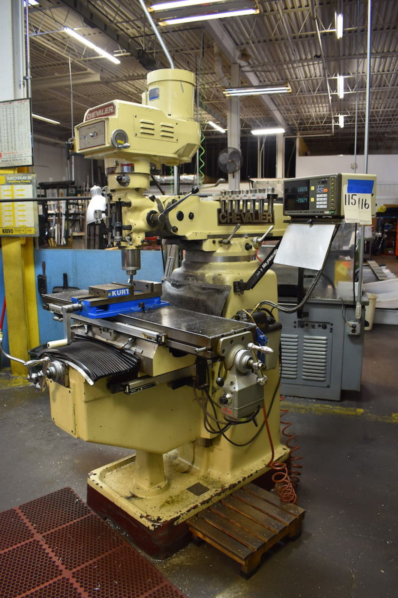 Chevalier 3 HP Model FM-3VKH Vertical Milling Machine, S/N HM 856433, 10.5 in. x 50 in. T-Slot - Image 2 of 8