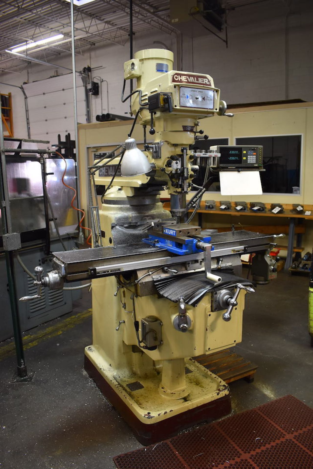 Chevalier 3 HP Model FM-3VKH Vertical Milling Machine, S/N HM 856433, 10.5 in. x 50 in. T-Slot