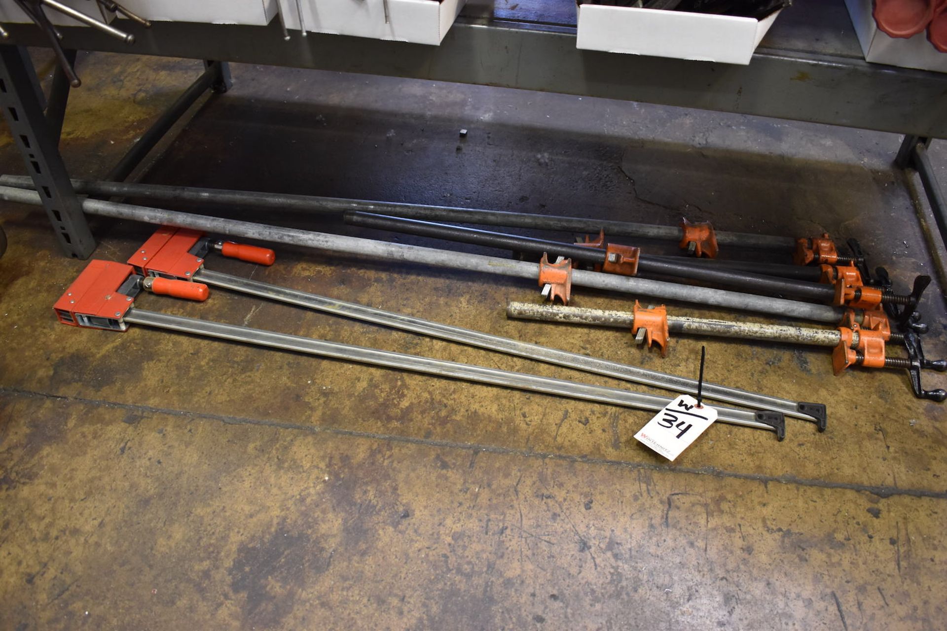 LOT: Assorted Bar Clamps & Pipe Clamps - Image 2 of 3