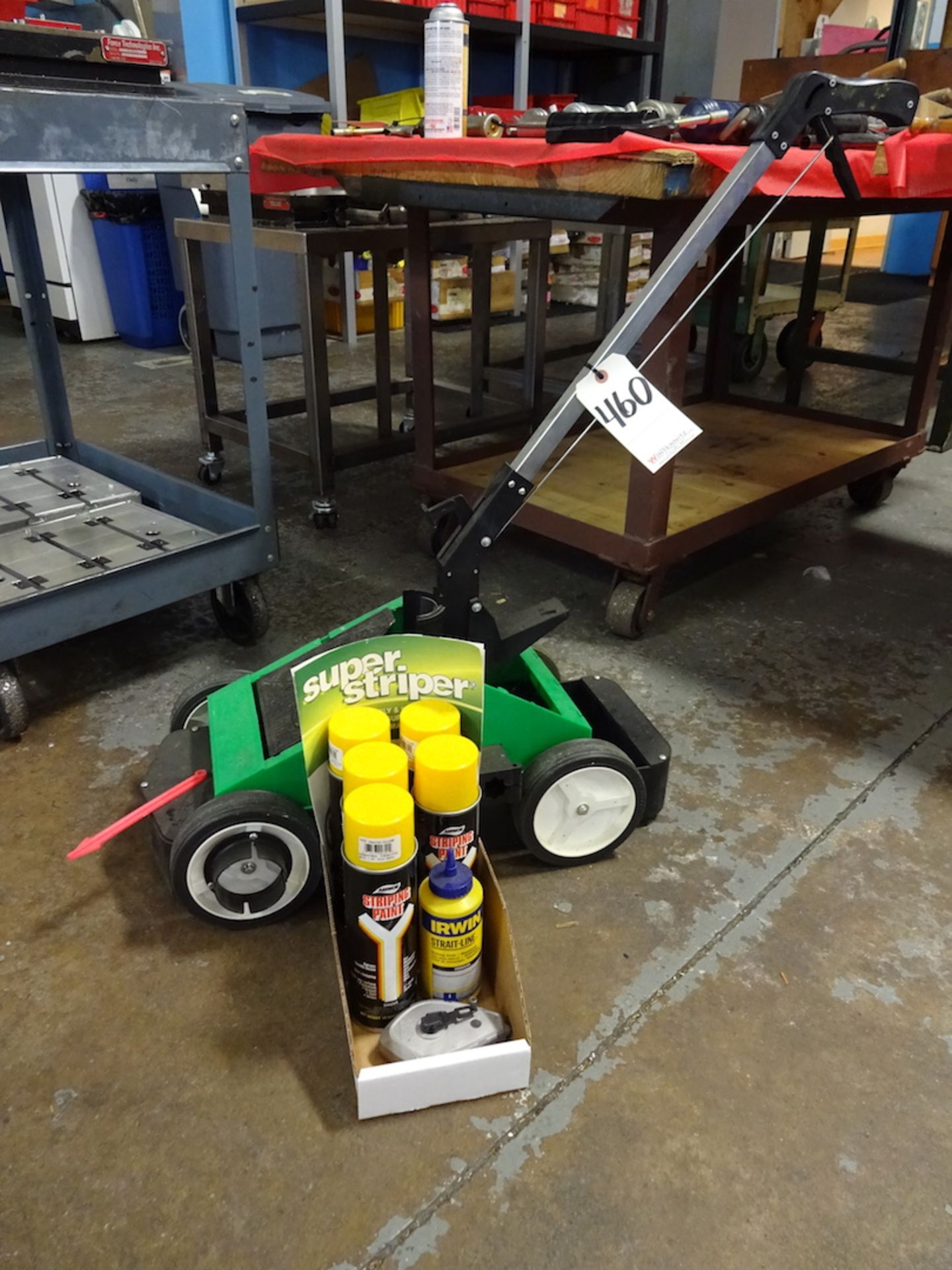 LOT: Super Striper Striping Machine, with Yellow Paint