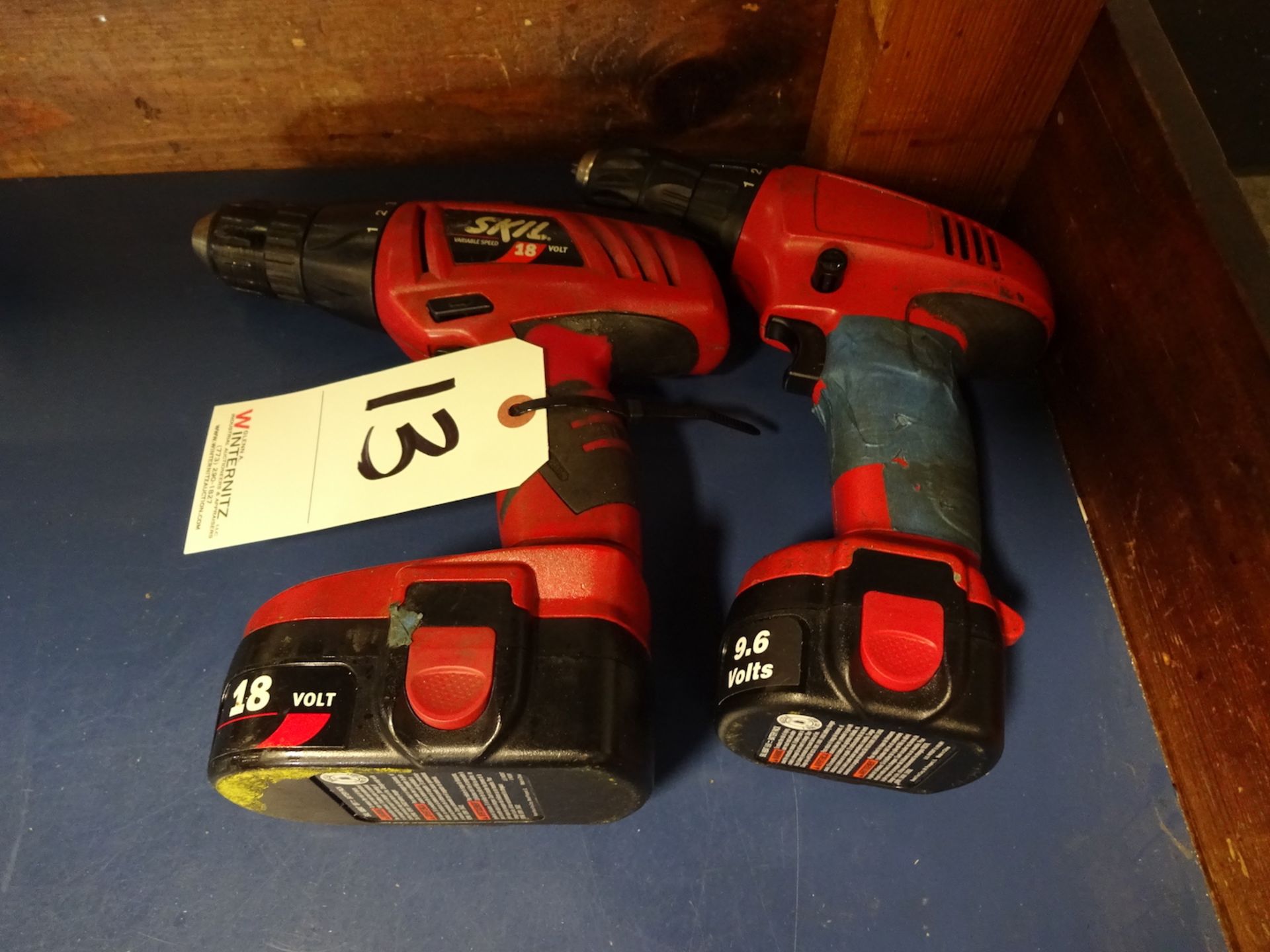 LOT: (2) Assorted Cordless Electric Drills