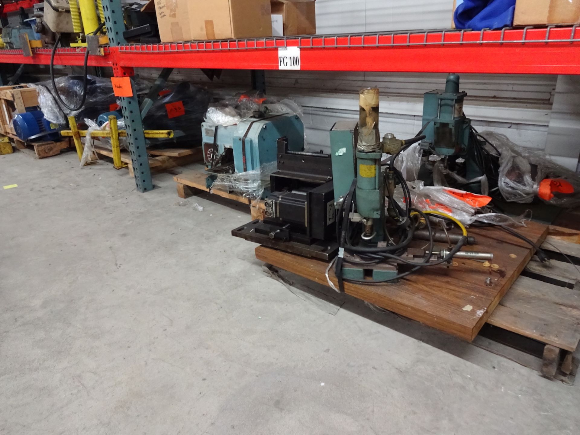 LOT: Assorted Motors & Pumps (on & under pallet rack)