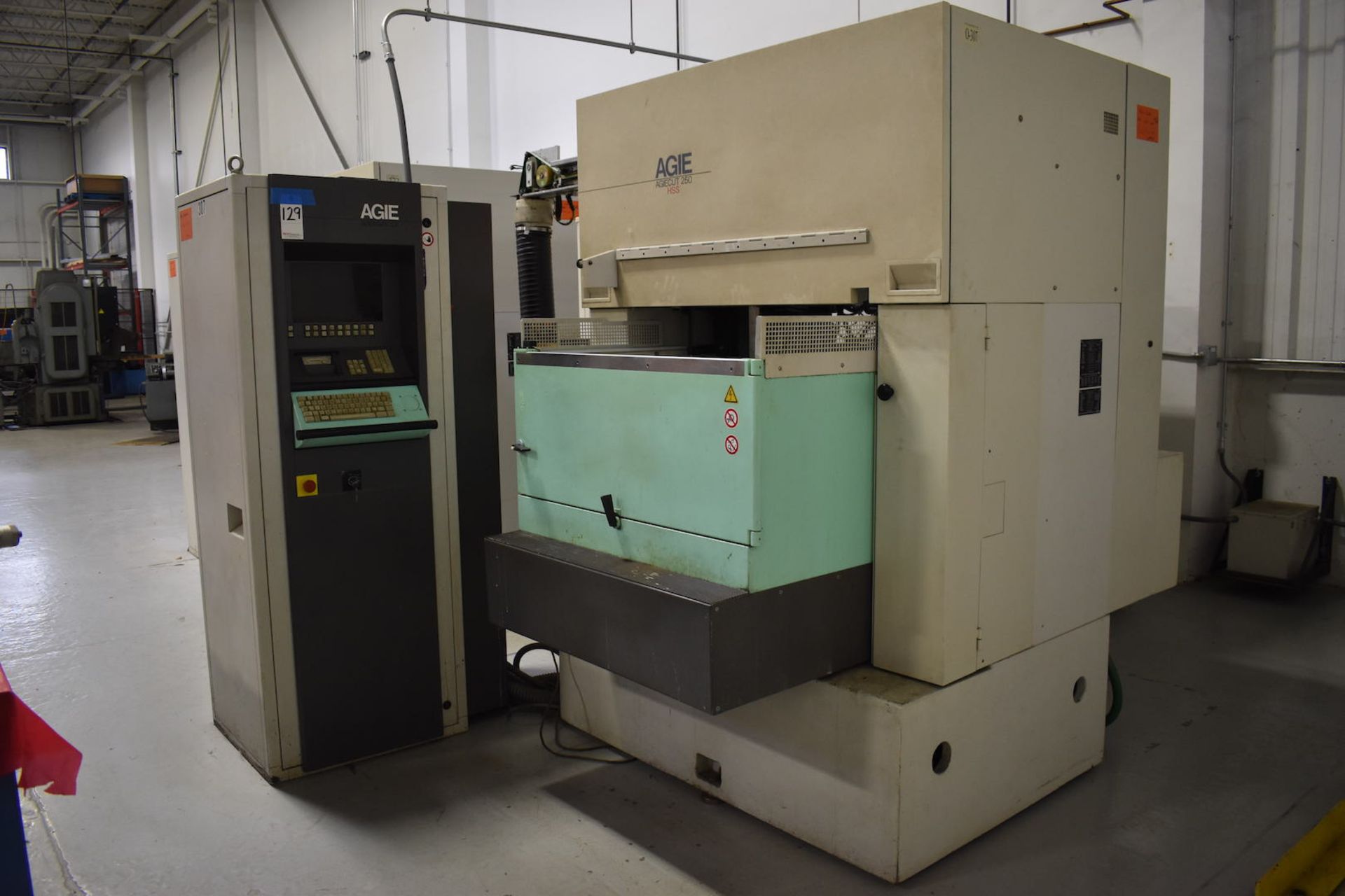 Agie Agiecut Model 250 HSS CE CNC Wire Electrical Discharge Machine, S/N 229-010 (1997), Agiematic