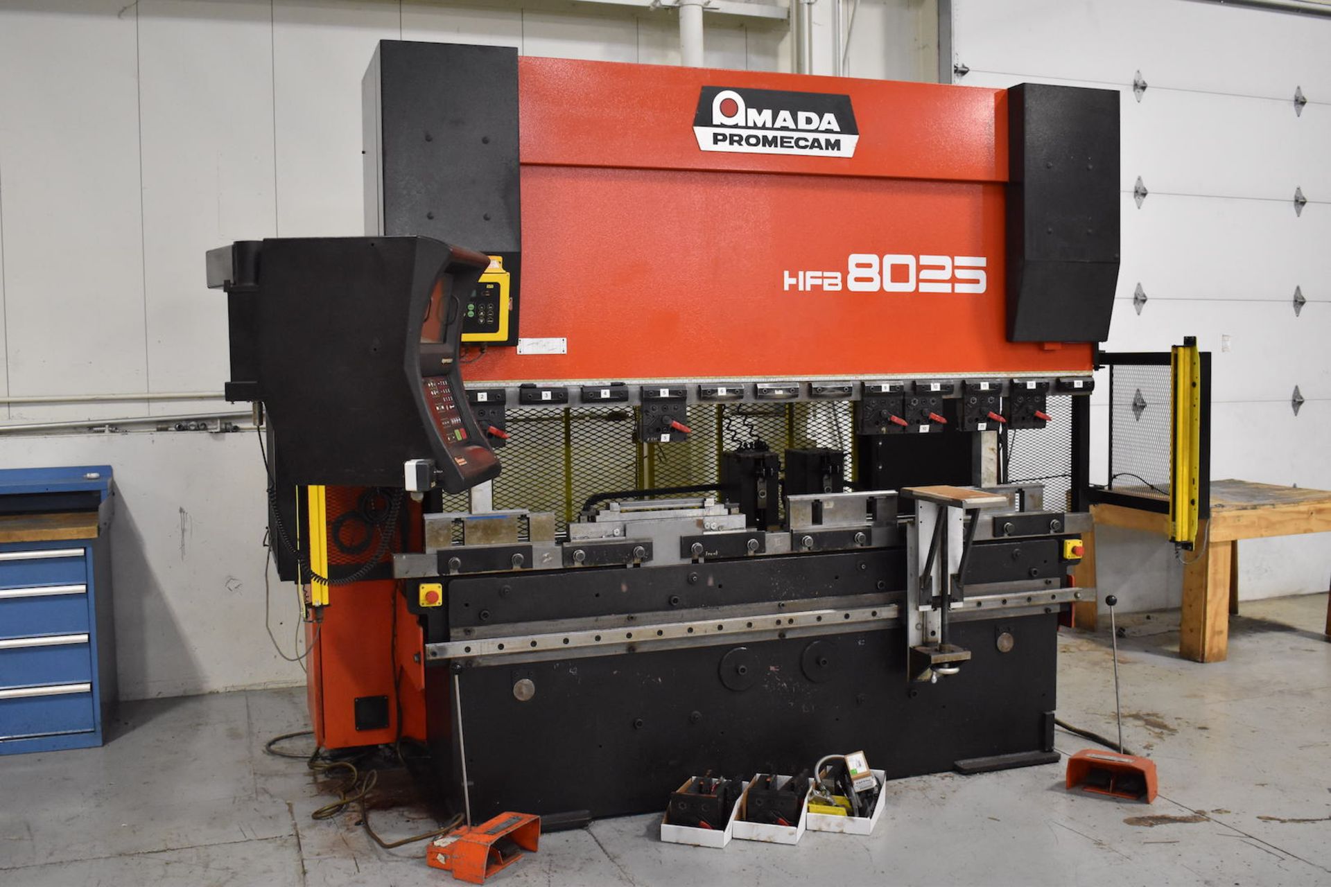 Amada Promecam 88 Ton x 100 in. Model HFB 8025 NT Press Brake, S/N HFB0 8025R980126 (1998), - Image 2 of 8