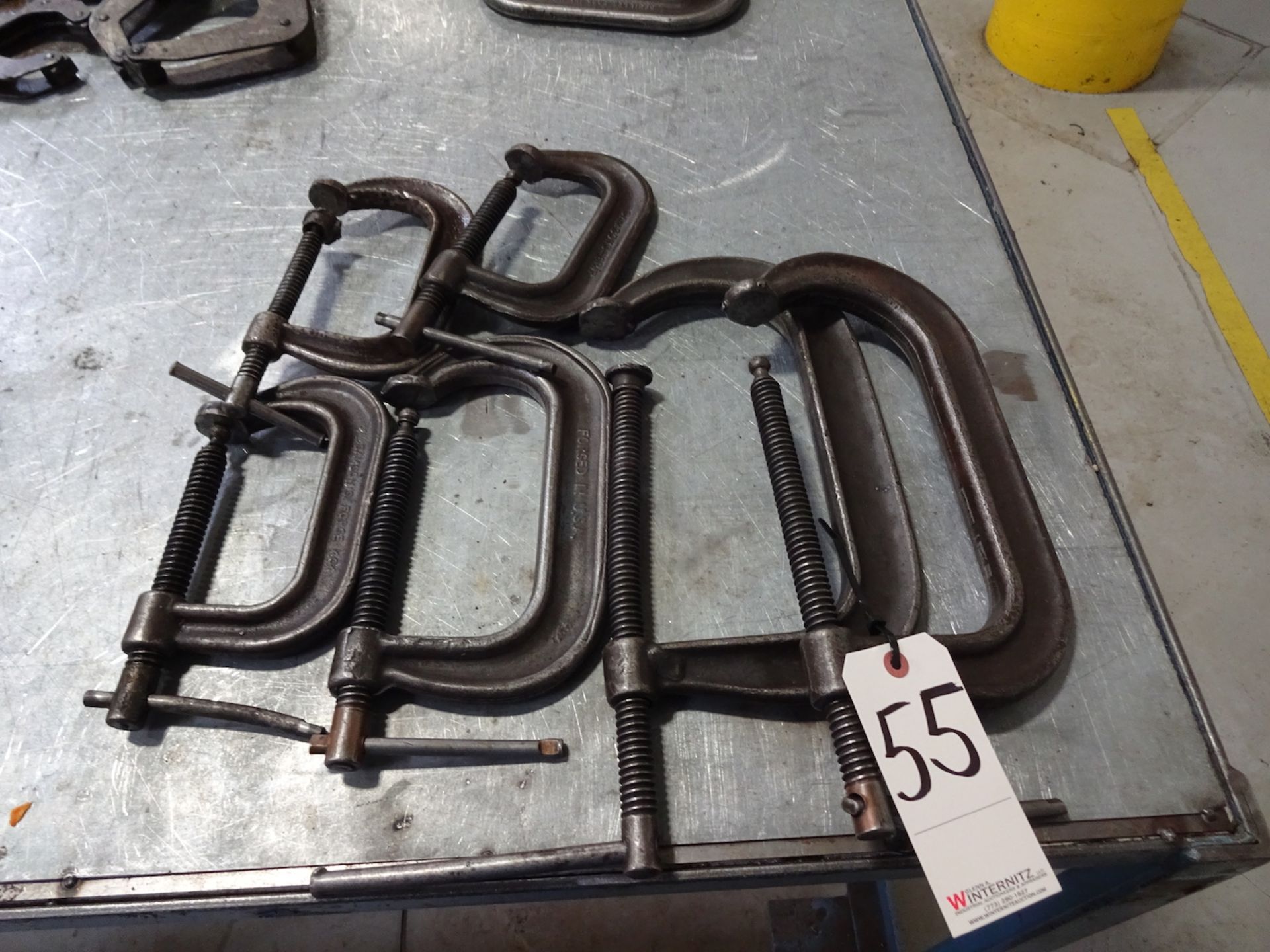 LOT: (6) Assorted C-Clamps