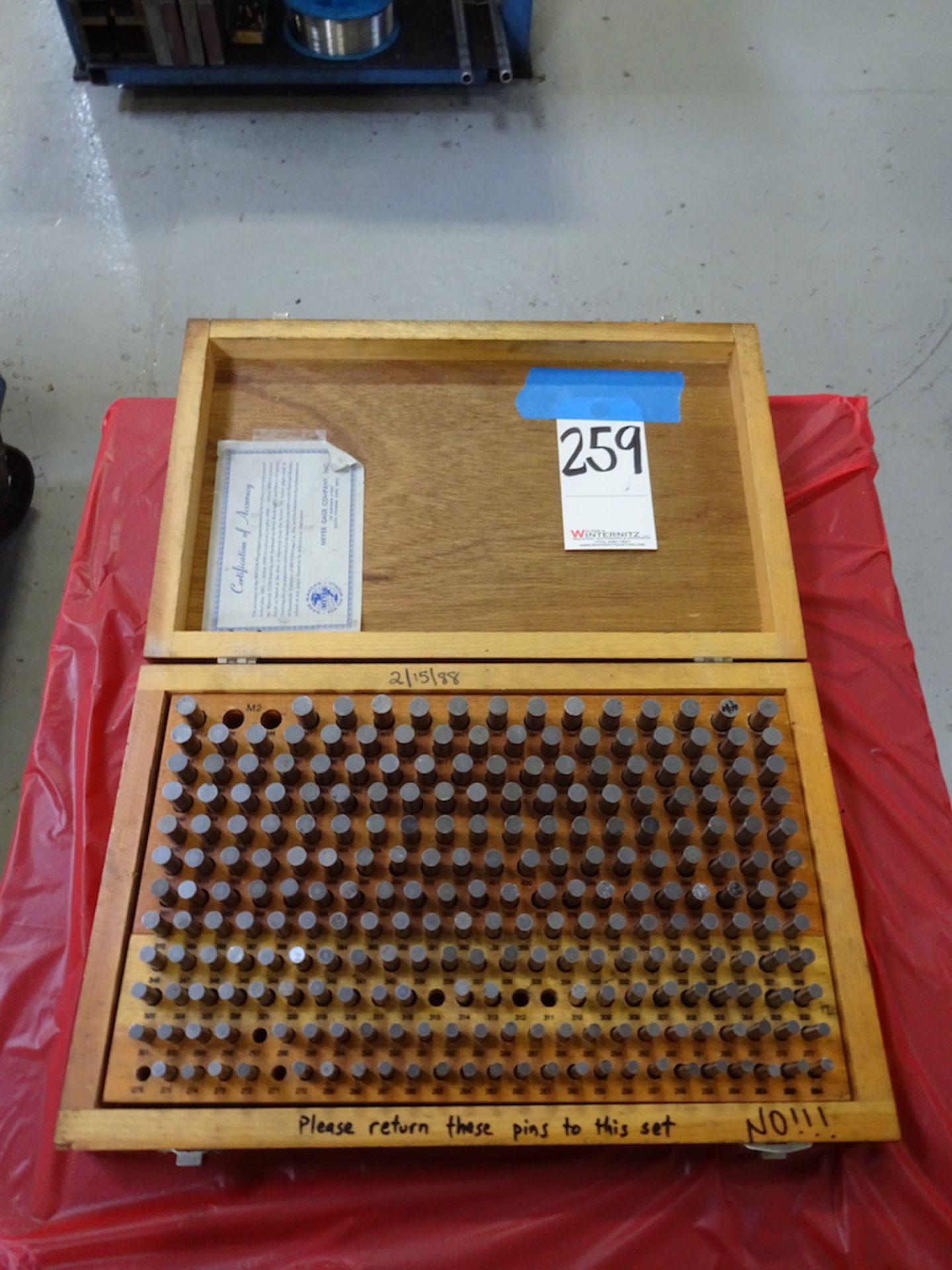 Meyer Model M-2 .251/.500 Minus Pin Gauge Set