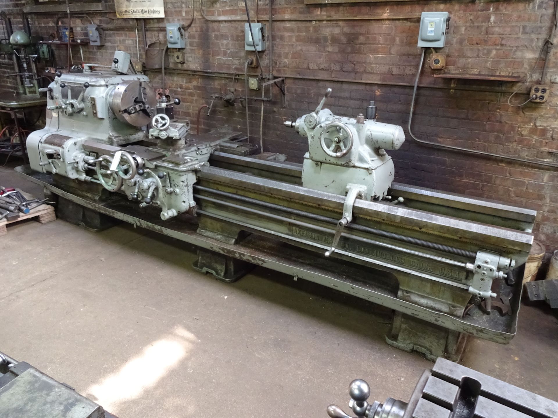 Axelson 20 in. x 72 in. (approx.) Engine Lathe, S/N 991