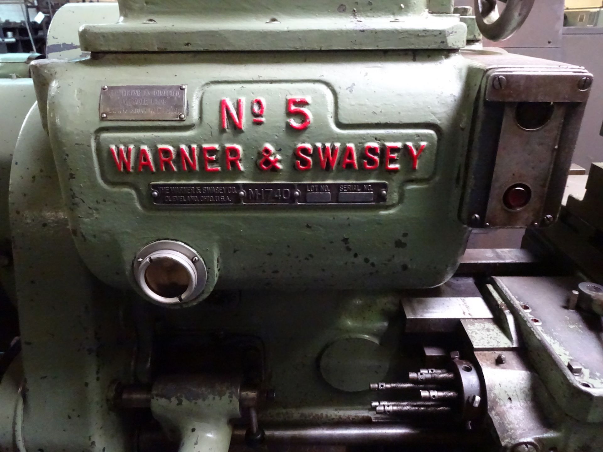 Warner & Swasey No. 5/M-1740 Turret Lathe, S/N 620884 - Image 4 of 13