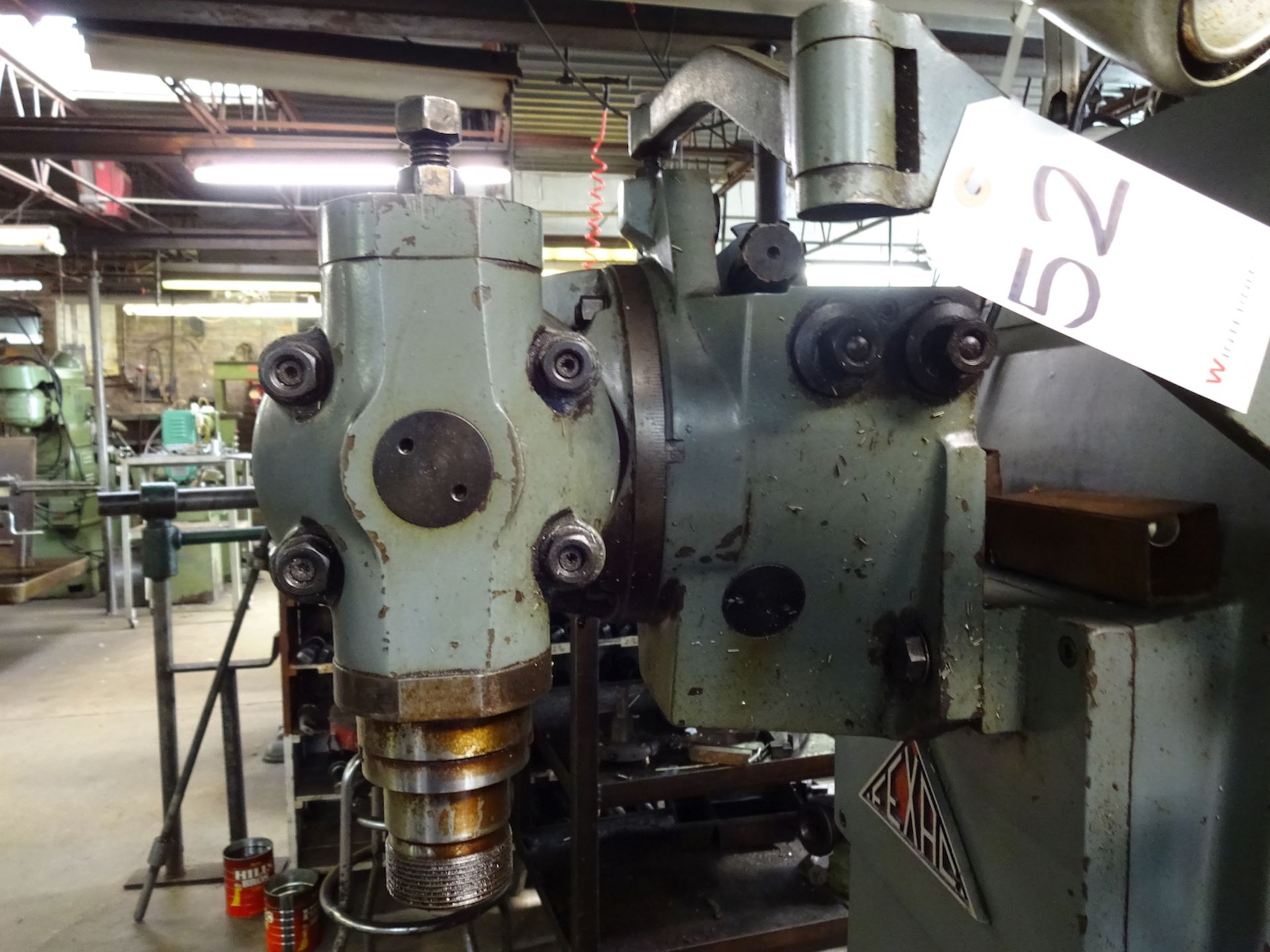 Fexal Model VER Horizontal Milling Machine, S/N 4437, with Vertical Head - Image 6 of 6