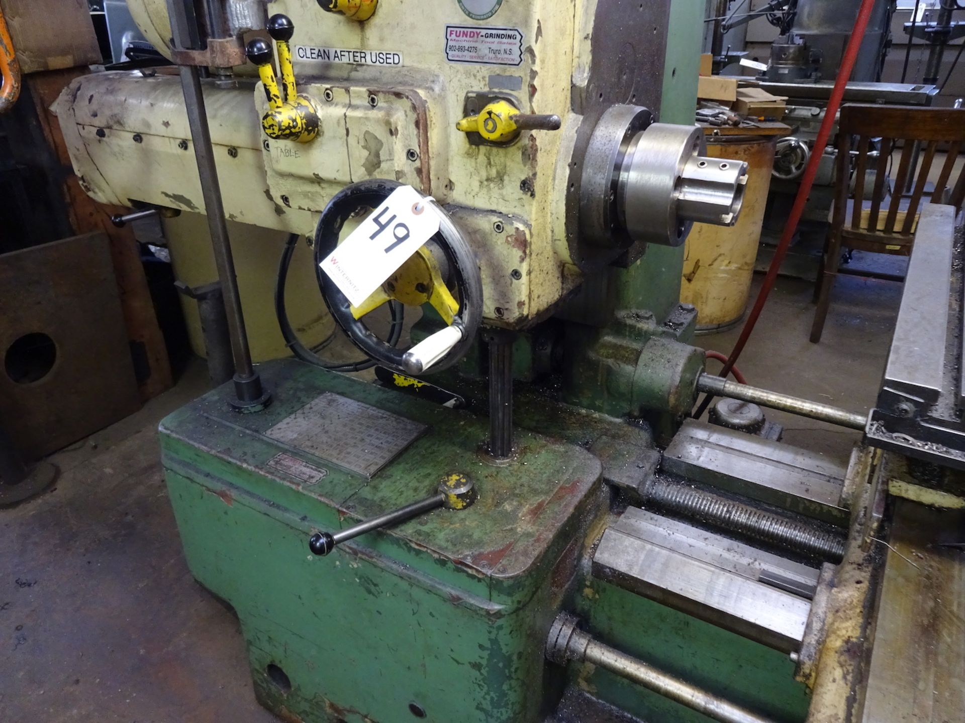 3 in. Model LA60 Horizontal Boring Mill, 21 in. x 31 in. Built-in Rotary Table, Outboard Support - Image 2 of 10