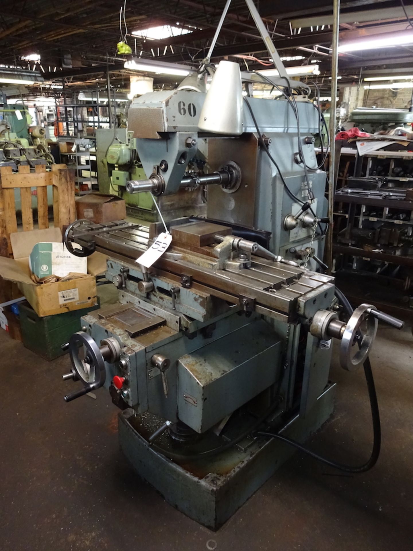 Fexal Model VER Horizontal Milling Machine, S/N 4437, with Vertical Head - Image 2 of 6