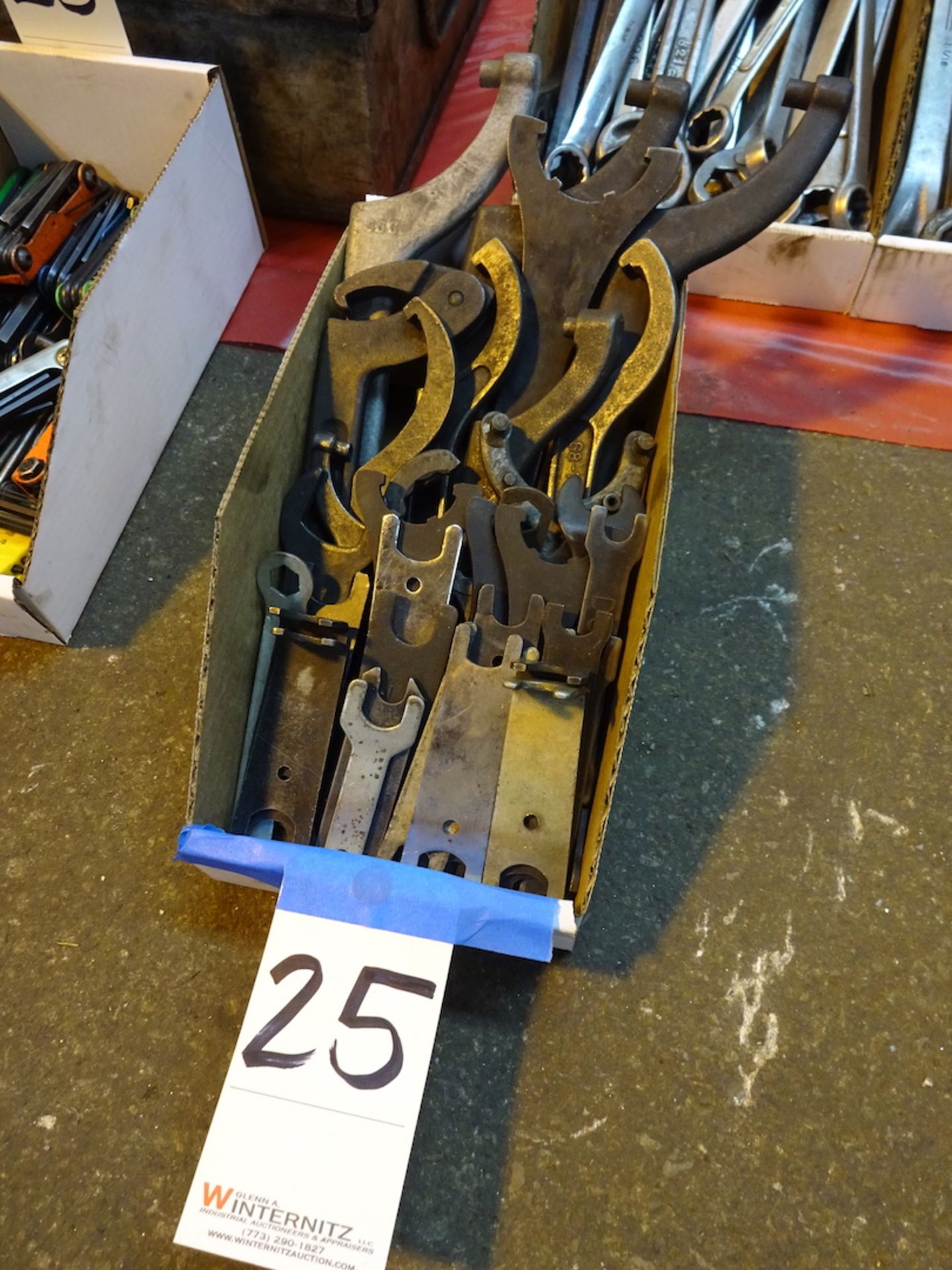 LOT: Assorted Spanner Wrenches, etc.