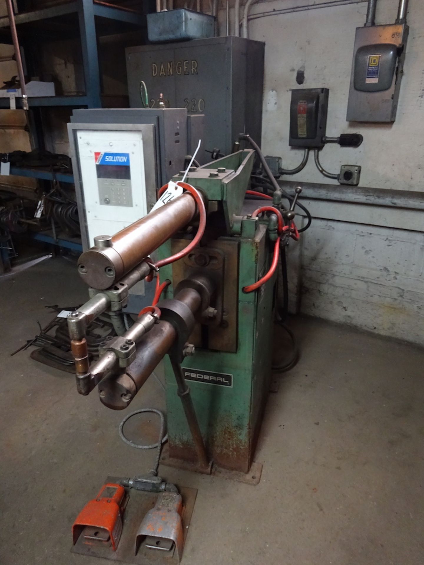 Federal 100 KVA Type RA-4-24 Spot Welder, S/N 38601-100, United Solution Controls - Image 2 of 4