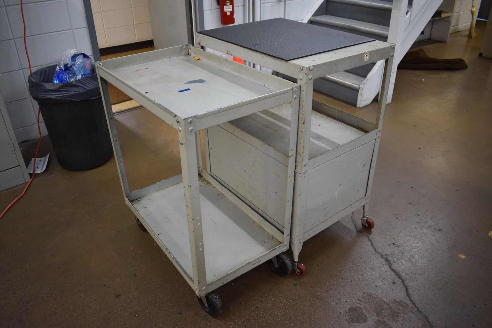 LOT: (2) Steel Shop Carts (no contents) (Niles, IL)