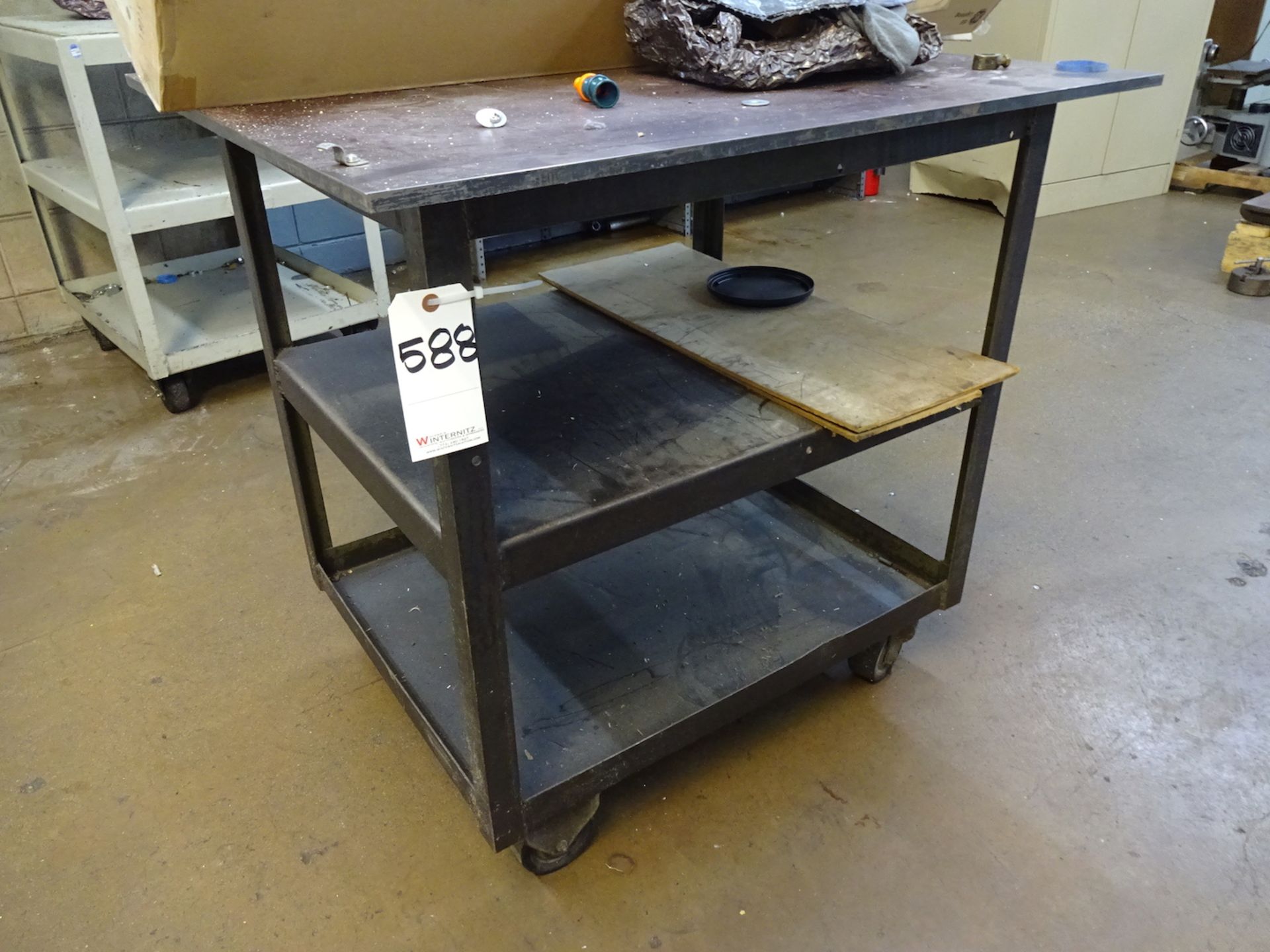 Steel Shop Cart (no contents) (Niles, IL)