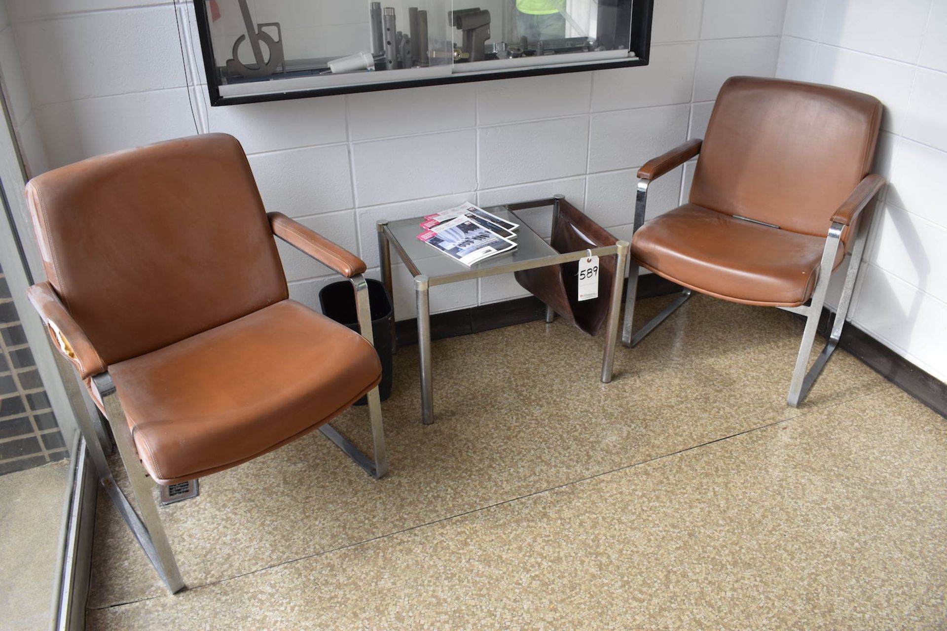 LOT: (2) Reception Area Chairs & Occasional Table (Niles, IL)