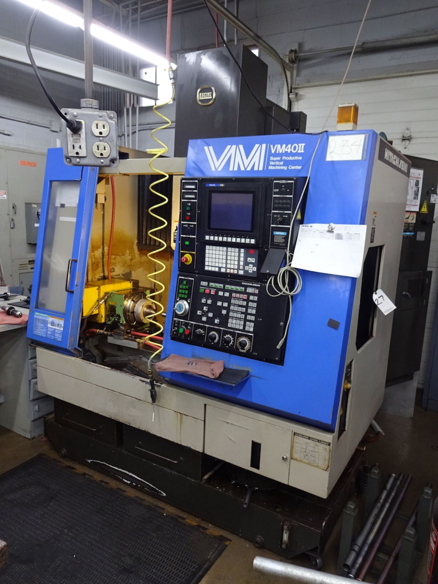 Hitachi Seiki Model VM 40 II Super Productive CNC Vertical Machining Center, S/N 42780 (1992), - Image 2 of 11