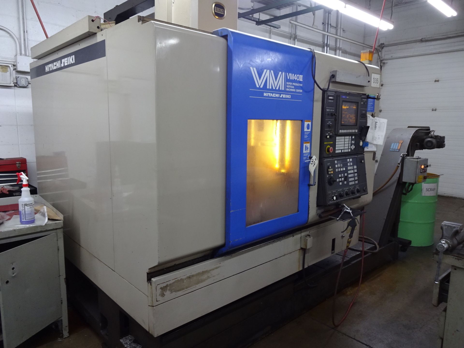 Hitachi Seiki Model VM 40 III Super Productive CNC Vertical Machining Center, S/N 45182, Seicos A10M - Image 2 of 10