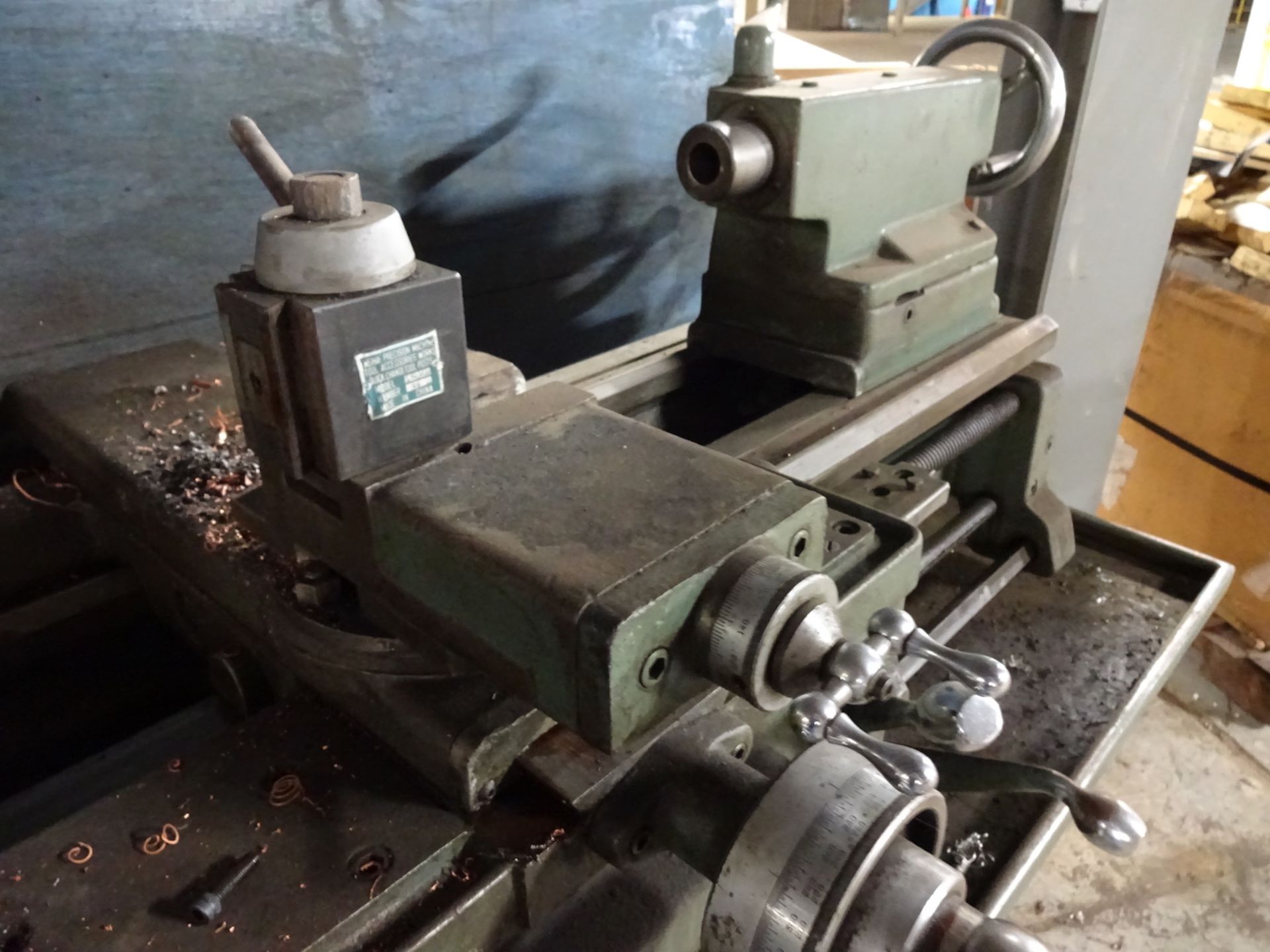 Mfr. Unknown 16 in. x 30 in. (approx.) Engine Lathe, 28 - 1200 RPM, Inch Threading, 10 in. 3-Jaw - Image 3 of 5