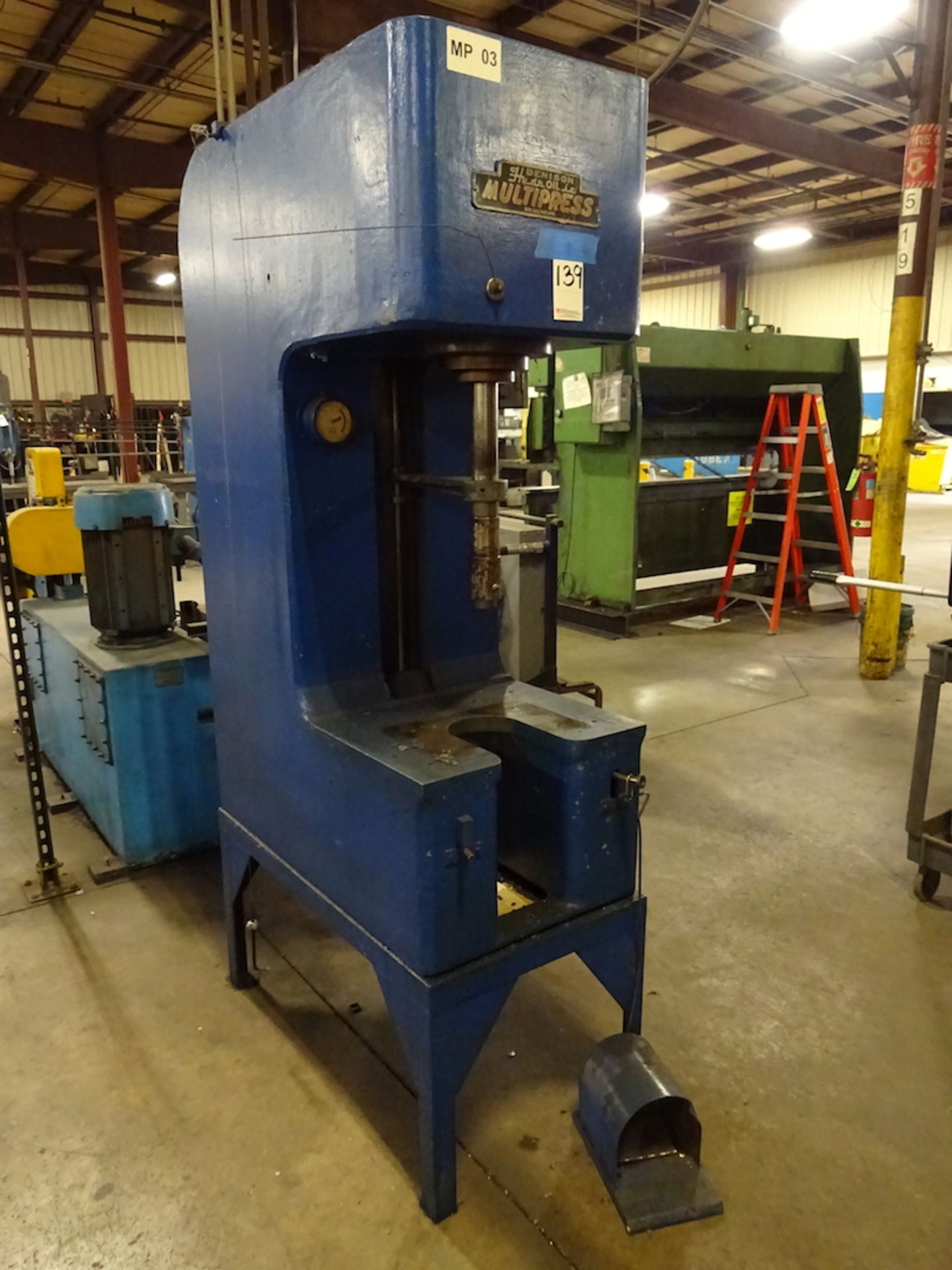 Denison Multipress 10 Ton Model GC10C02D15A68 Hydraulic Press, S/N 10759 T9