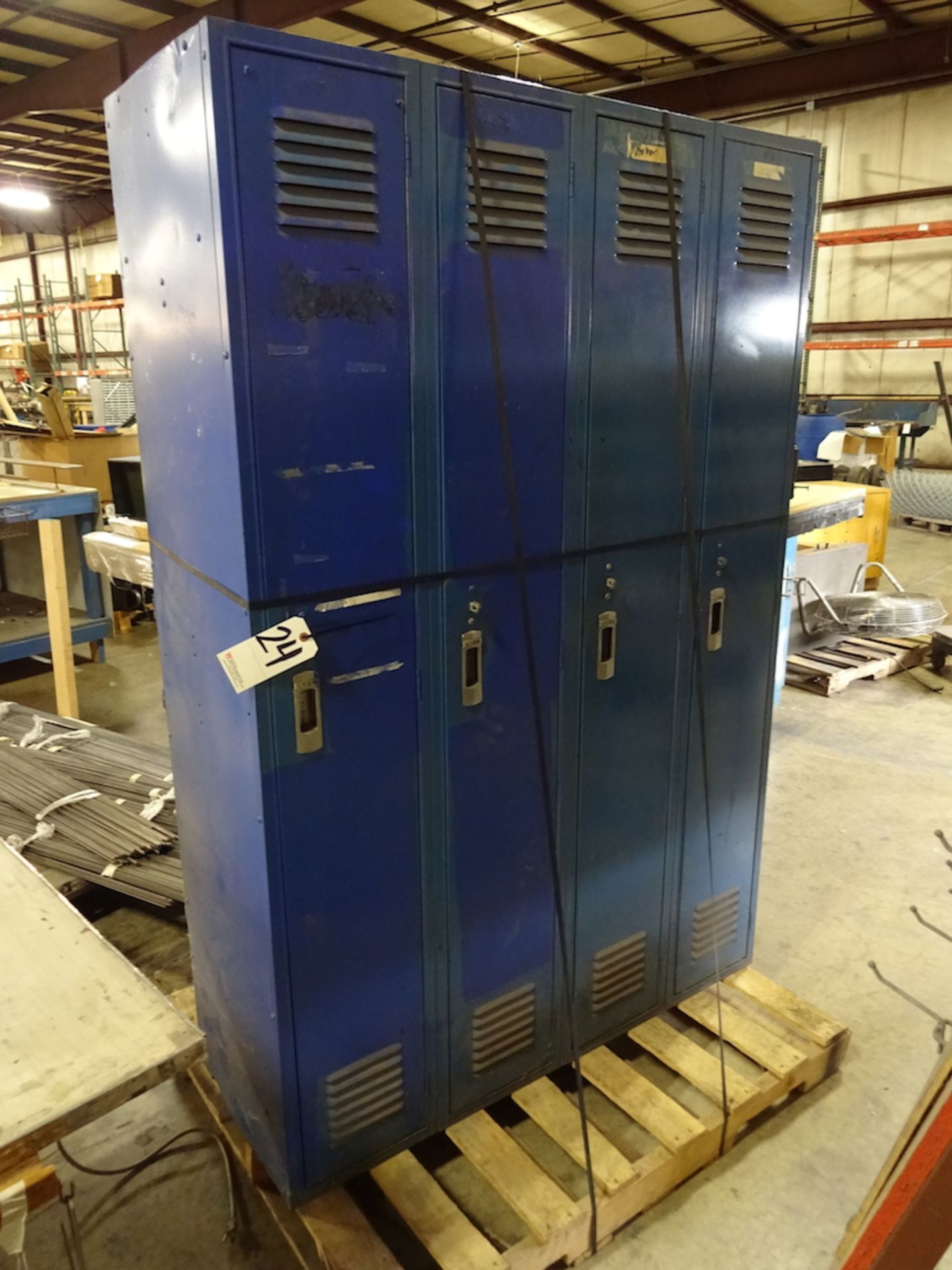 LOT: (2) Sections of 3-Door Lockers