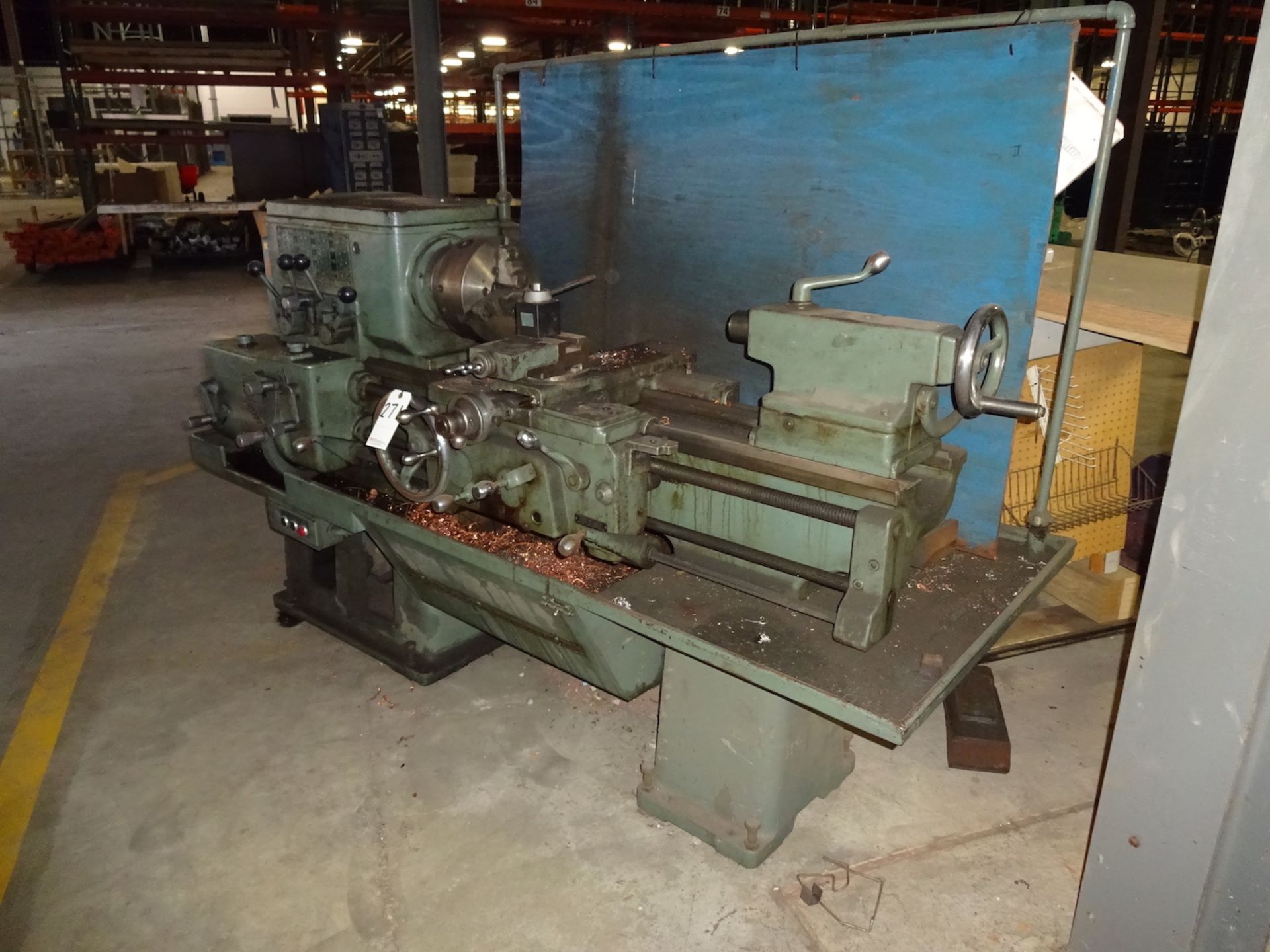 Mfr. Unknown 16 in. x 30 in. (approx.) Engine Lathe, 28 - 1200 RPM, Inch Threading, 10 in. 3-Jaw - Image 5 of 5