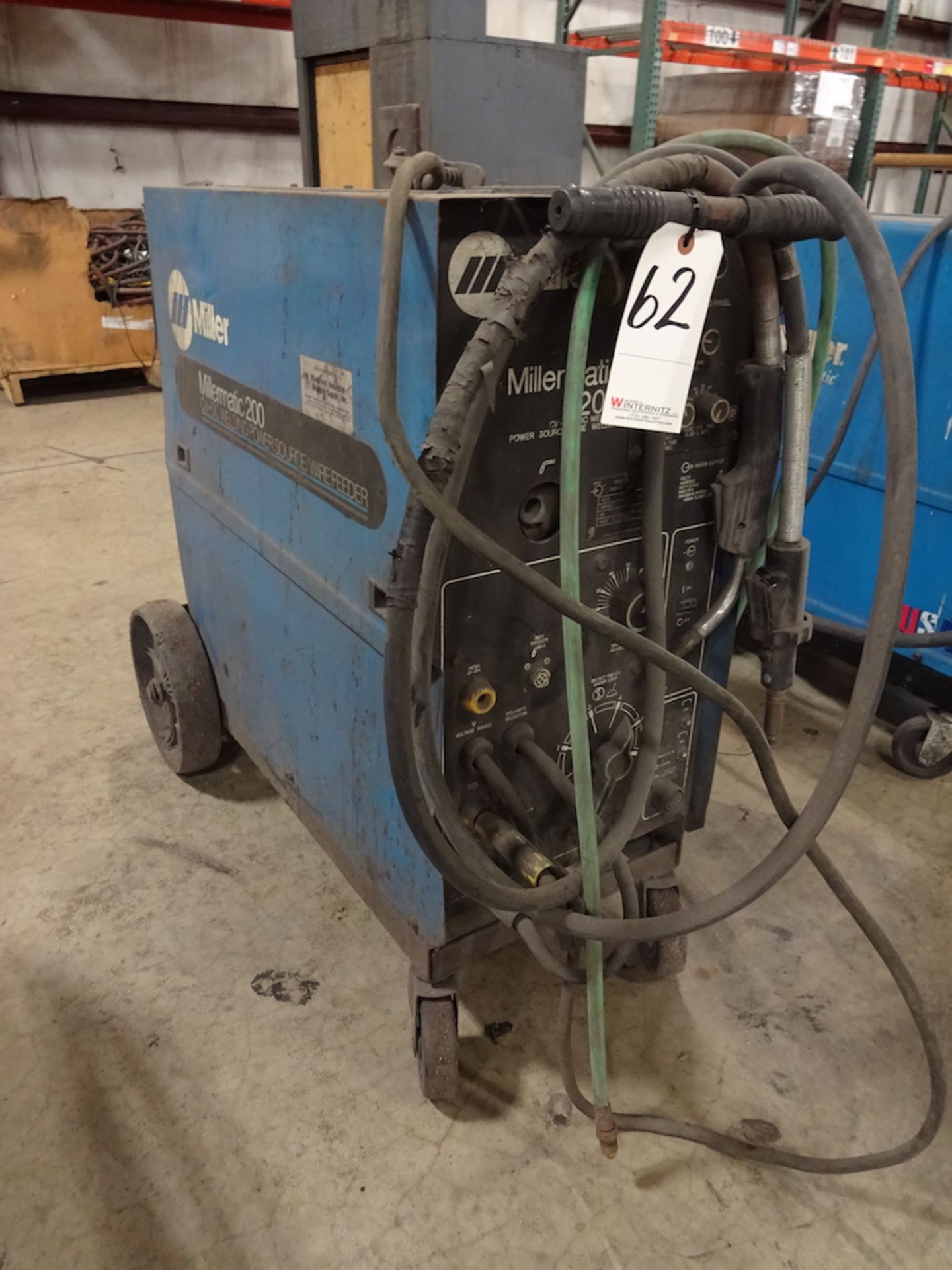 Miller 200 Amp Millermatic 200 CC-DC Arc Welding Power Source/Wire Feeder, S/N K9131918