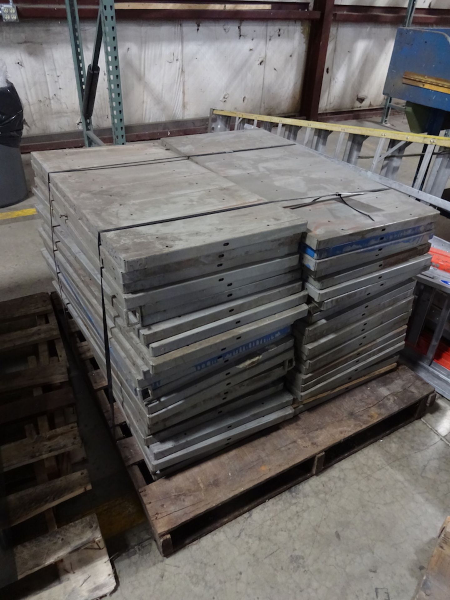 LOT: Steel Shelves on (1) Skid