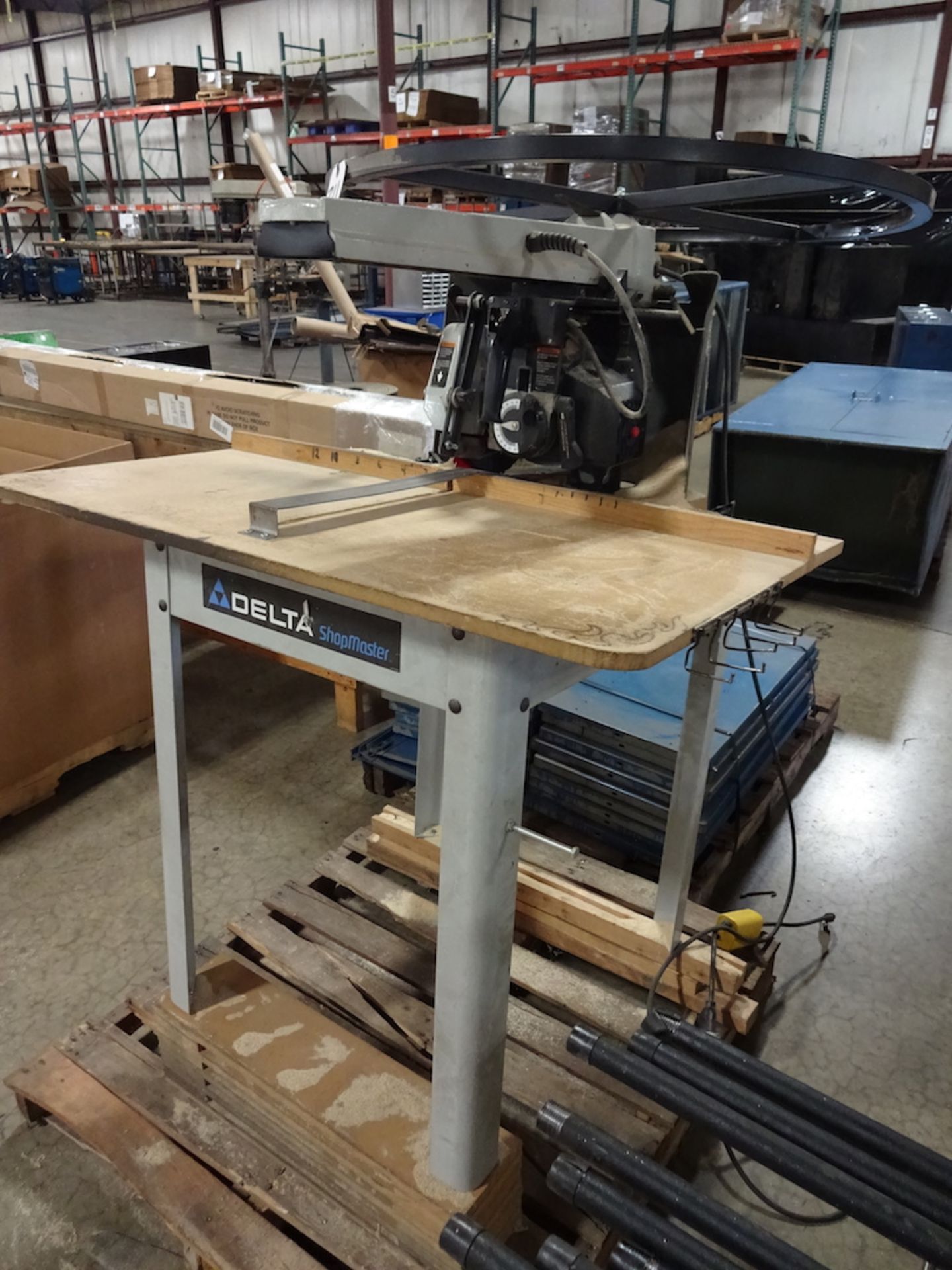 Delta 1-1/2 HP Radial Arm Cut-off Saw, S/N 04184786, 110 Volt - Image 2 of 3