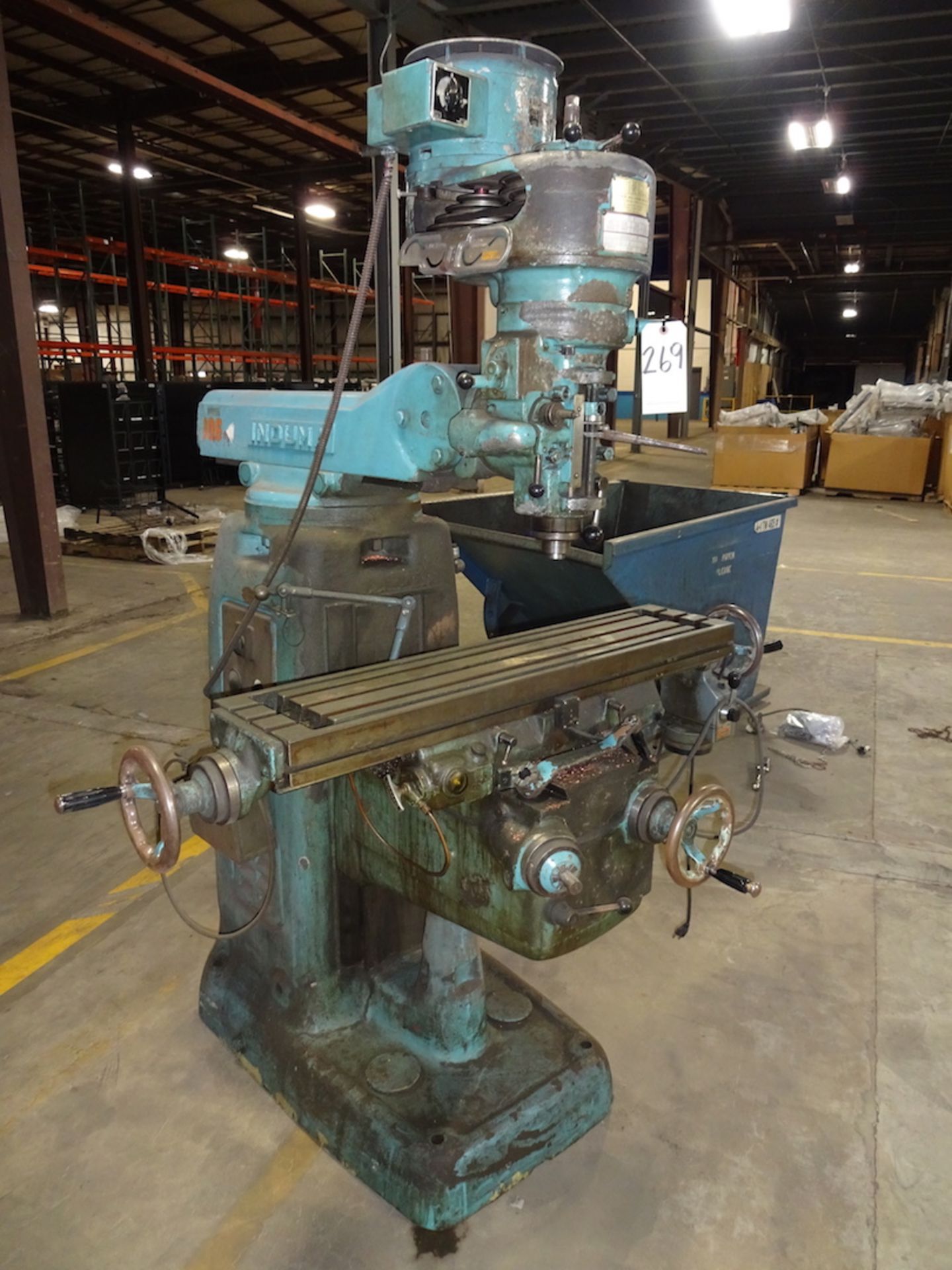 Induma 1-1/2HP Vertical Milling Machine, S/N N/A