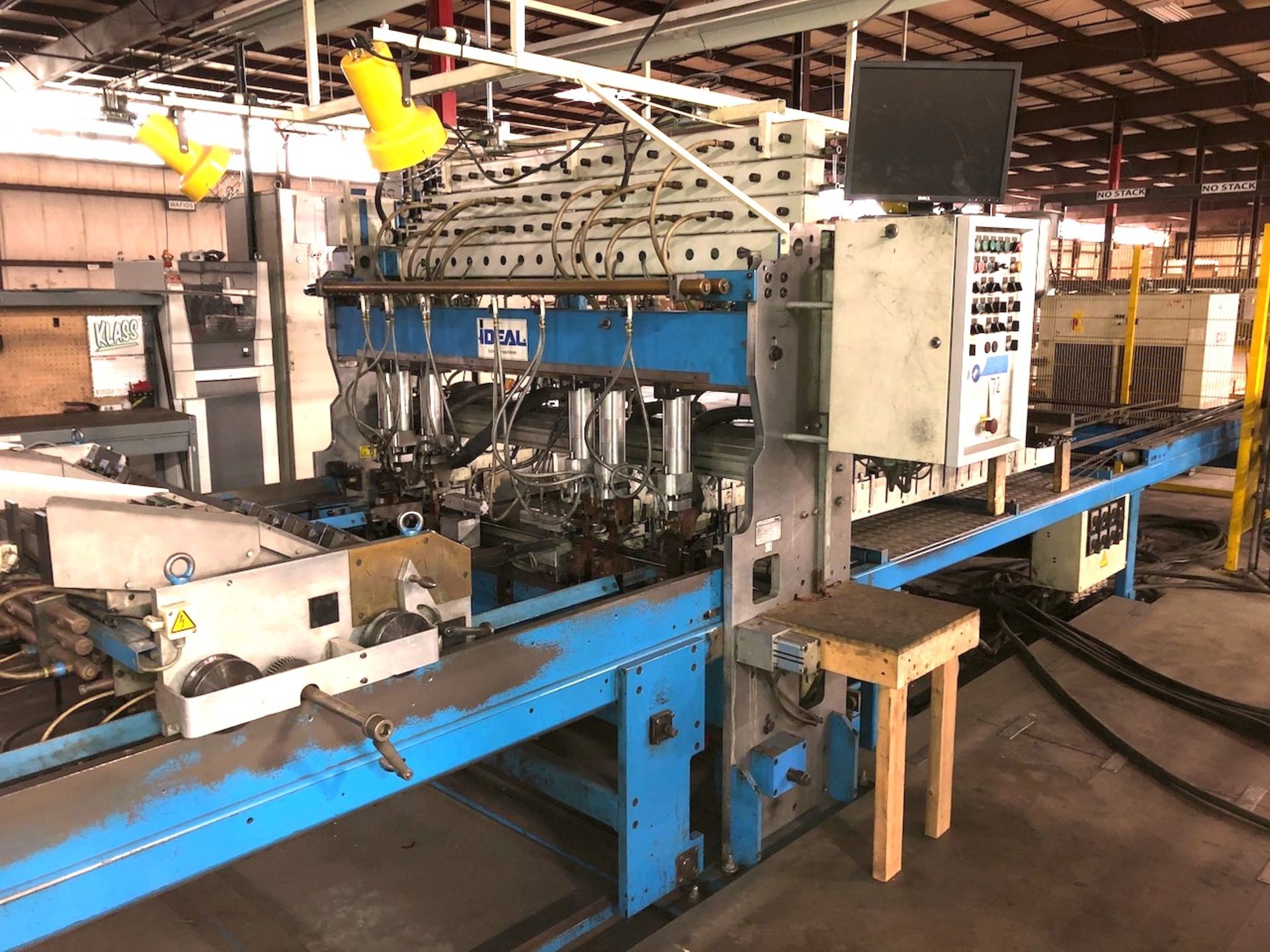 Ideal 72 in. (approx.) Type GA516 Mesh Welder, S/N 228049 (2002), 378 KVA, (6) Welding Heads