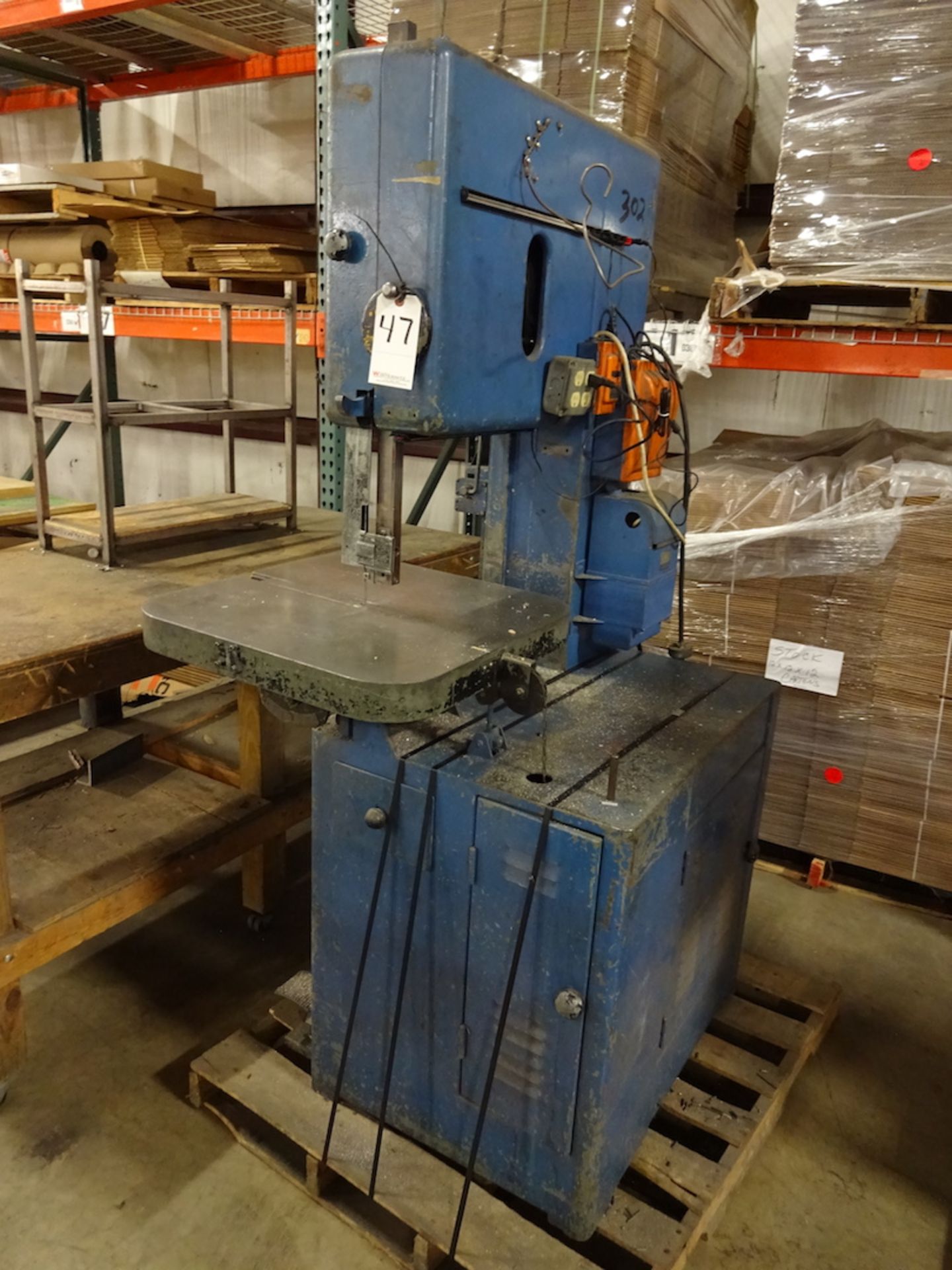 Grob 18 in. Model NS-18 Vertical Band Saw, S/N 9965