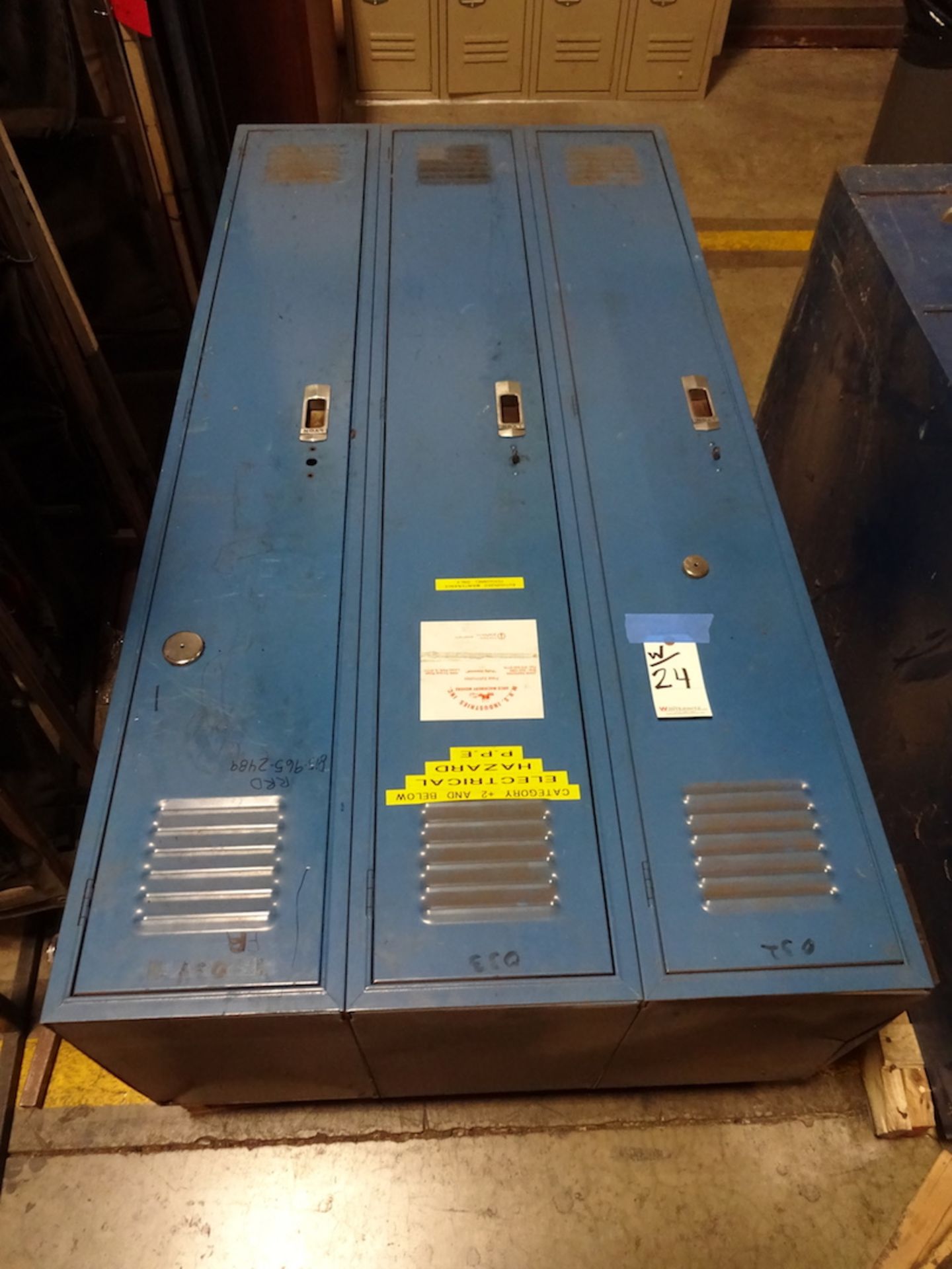 LOT: (2) Sections of 3-Door Lockers - Image 2 of 2