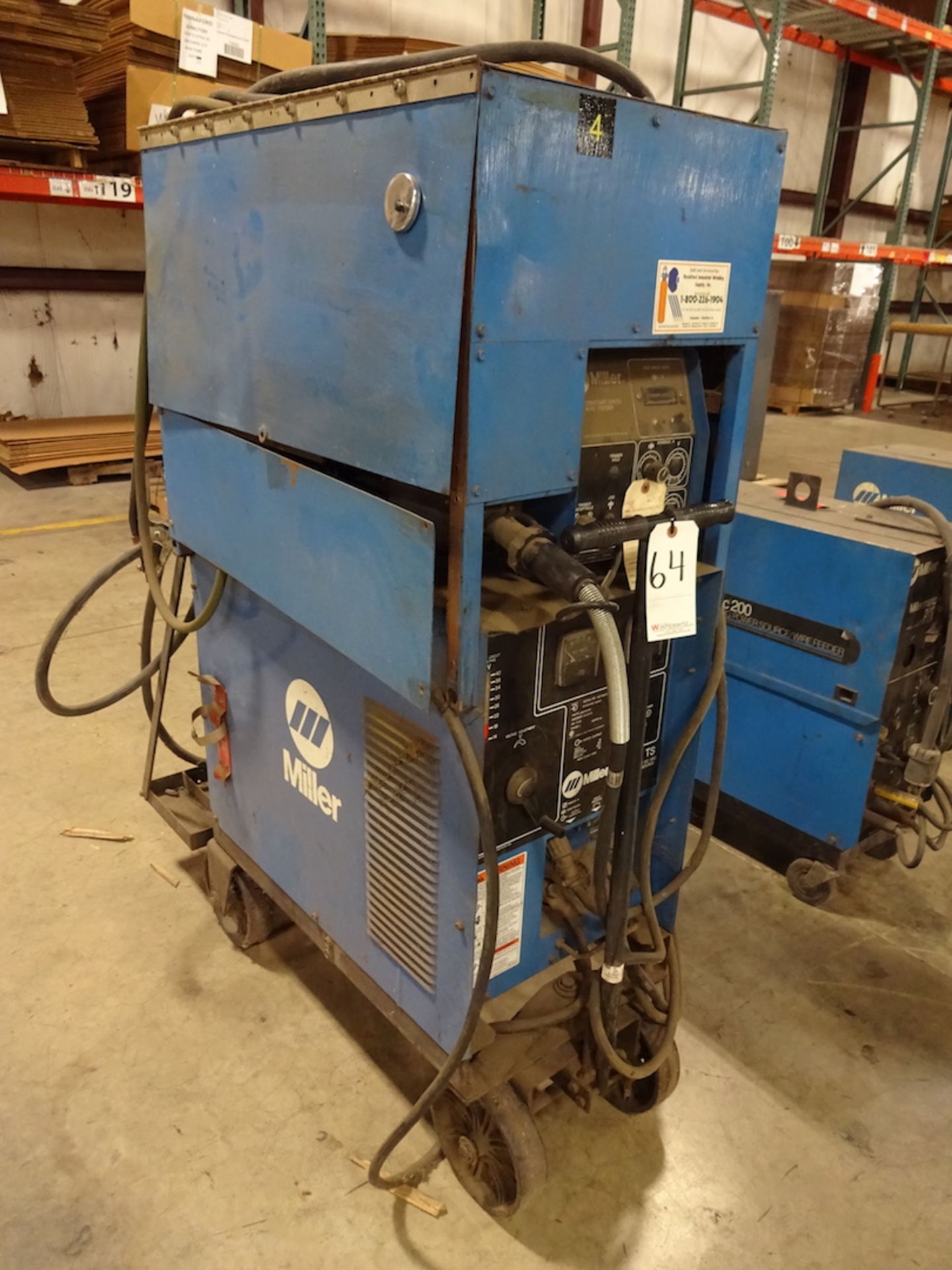 Miller 250 Amp Model CP-250TS Constant Voltage DC Arc Welding Power Source, S/N KE744810, with