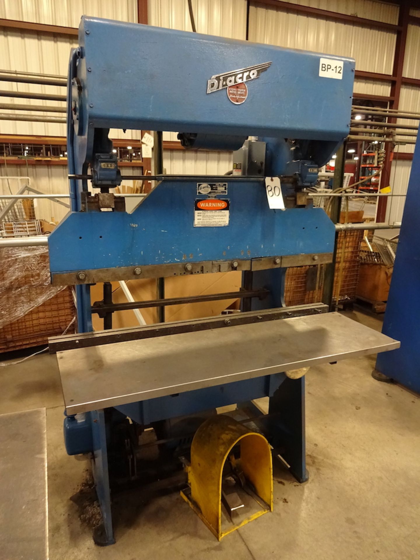 Di-Acro 4 ft. Model 14-48-1 Hydra-Power Press Brake, S/N JC-1040 - Image 2 of 3