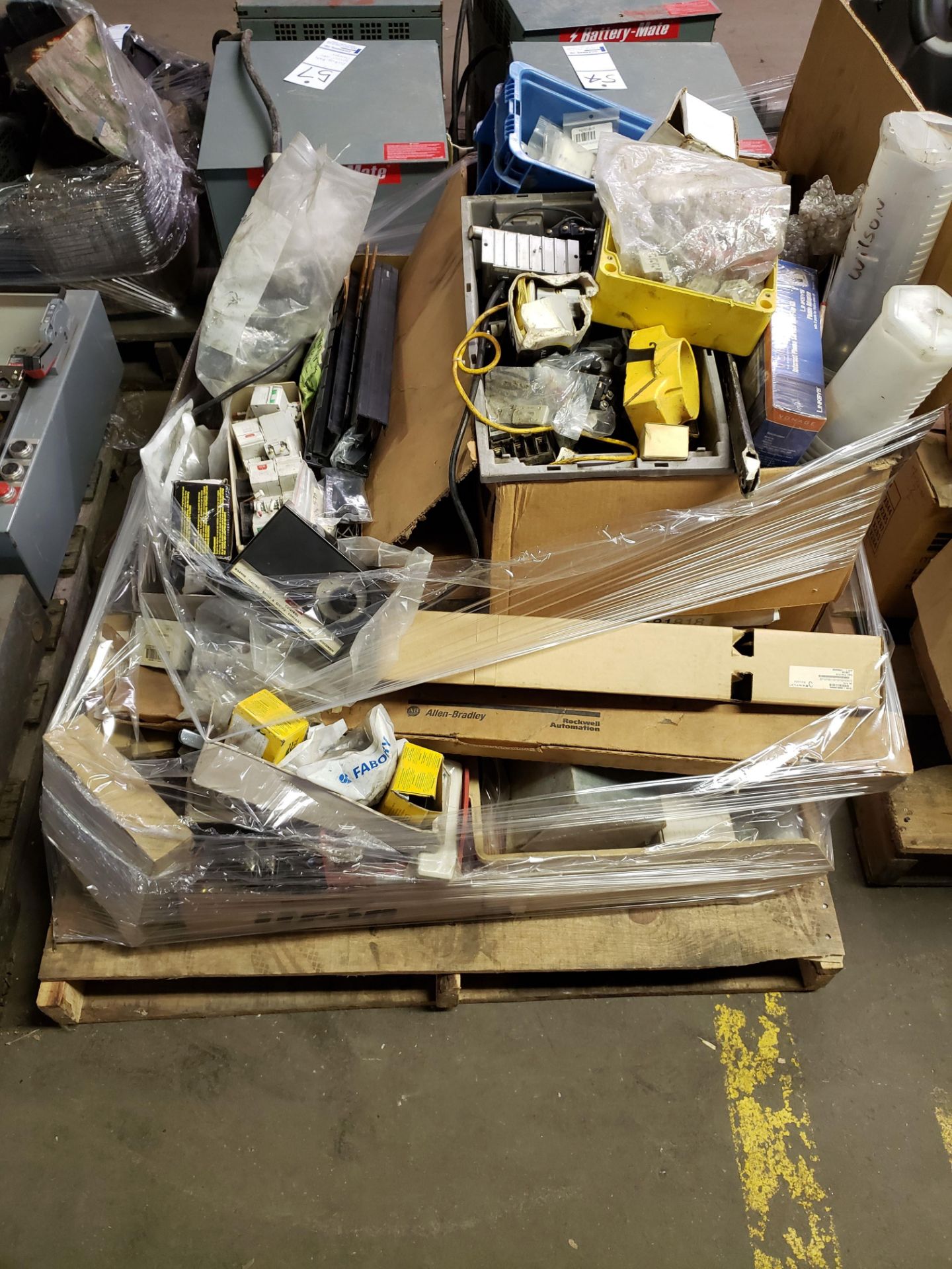 Lot of electrical parts and misc as shown