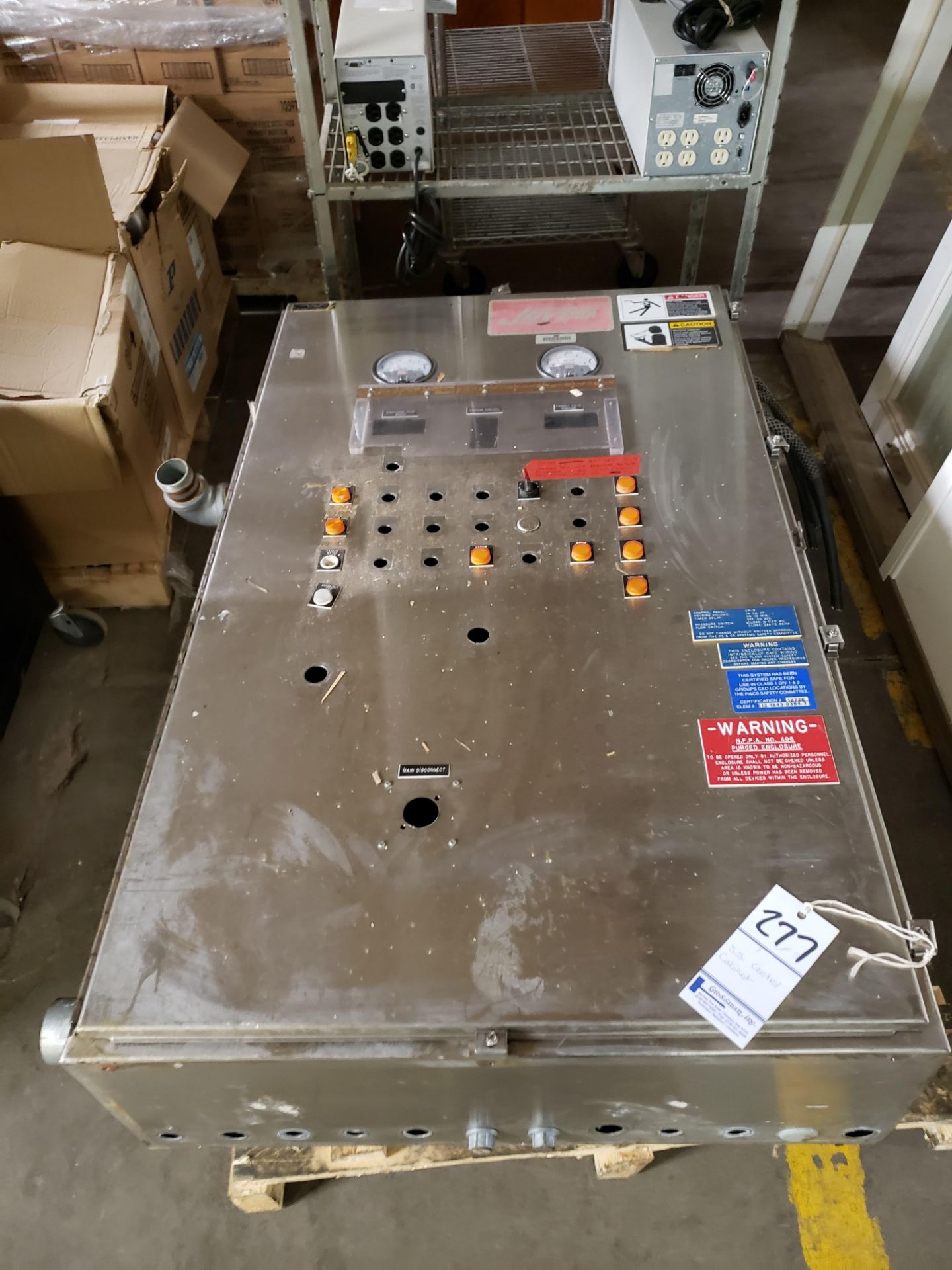 Stainless control cabinet