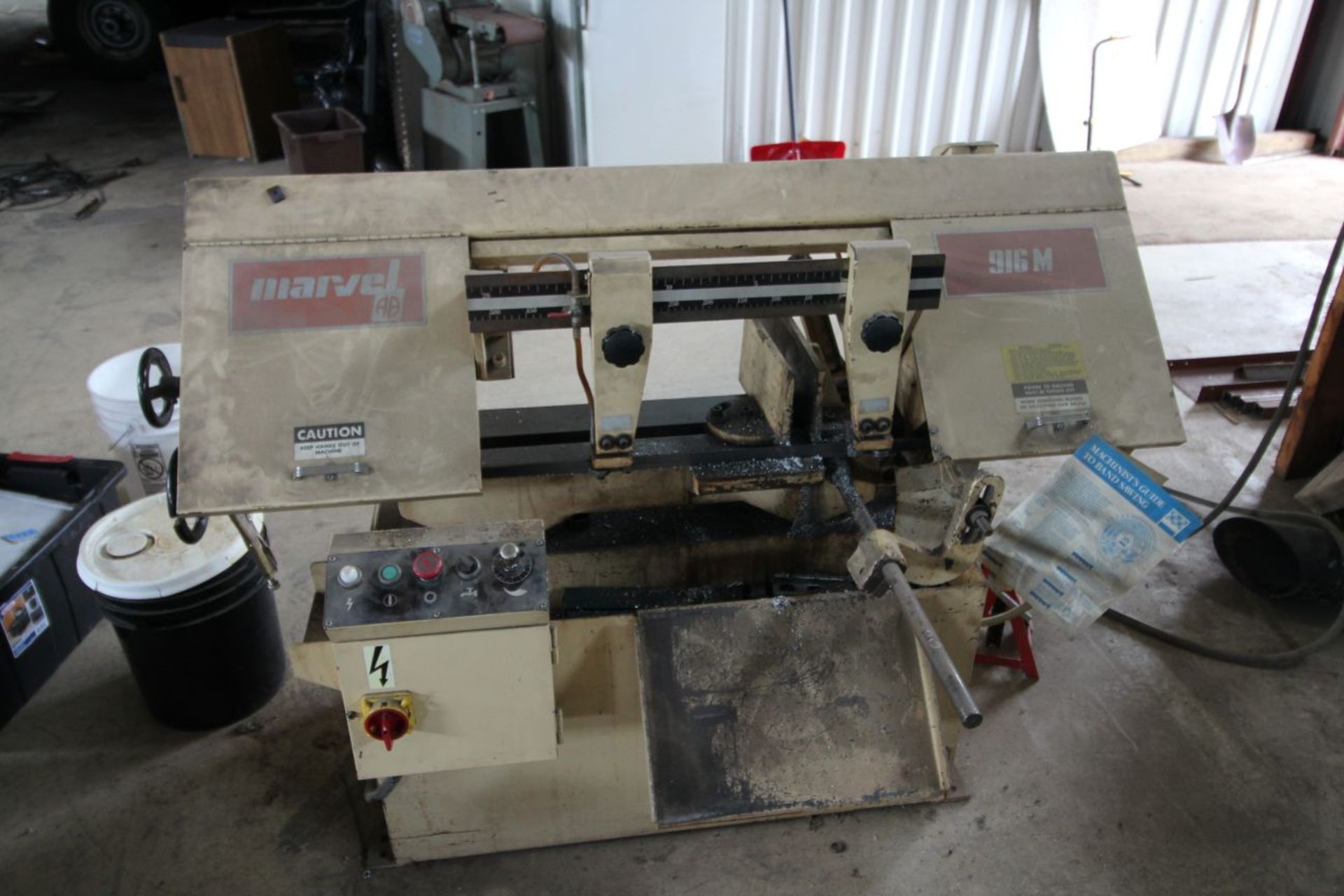 MARVEL HORIZONTAL BAND SAW MODEL 916M, SN 916M-89432, LOCATION MI