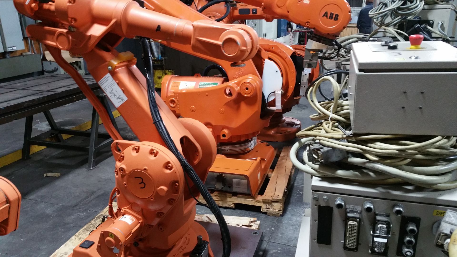 ABB ROBOT IRB 2400, S4C+ CONTROL, TEACH AND CABLES