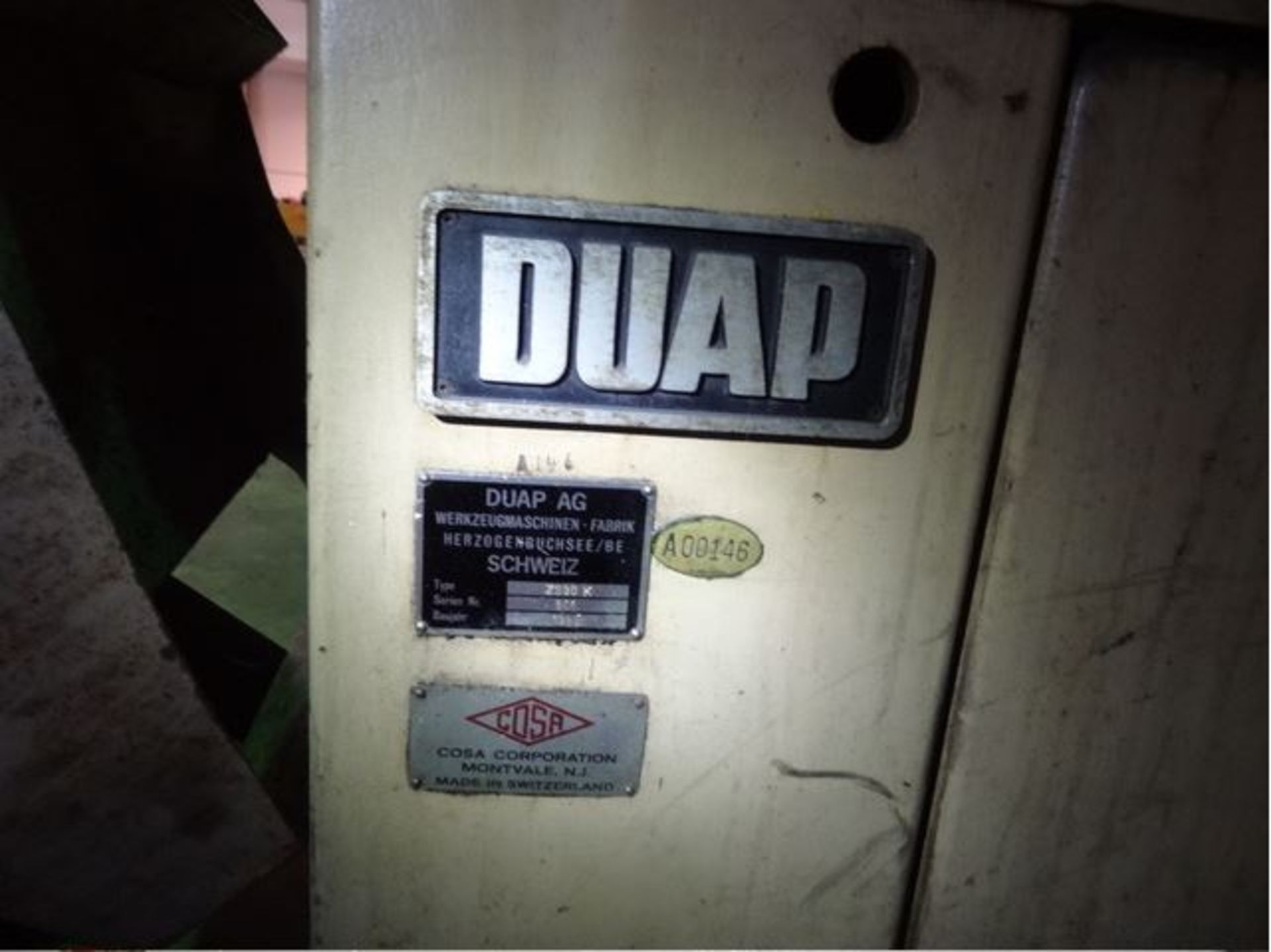 DUAP TYPE ZS30K FACE AND CENTER MACHINE NEW 1980, LOCATION MI - Image 8 of 12