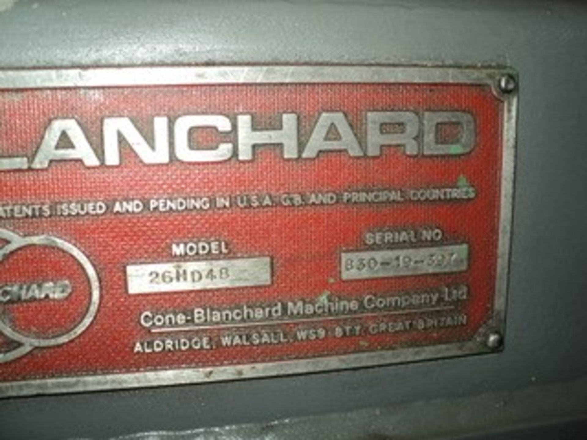 BLANCHARD ROTARY SURFACE GRINDER MODEL 26HD48, SN B30-19-397 - Image 5 of 5