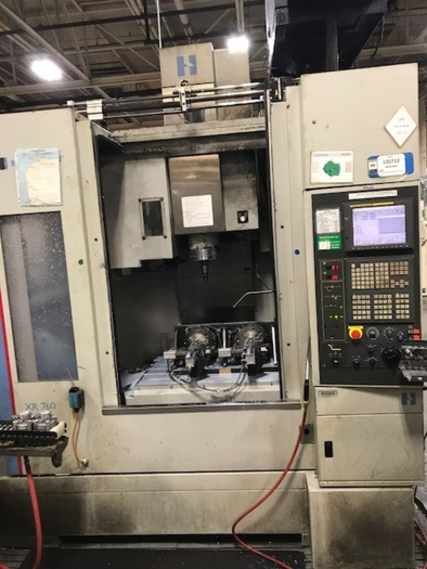 HARDINGE XR760 VMC PRODUCTION CENTER 30"X24"X24" W/4TH AXIS TRUNION, YEAR 2010, SN XRAB0A0001