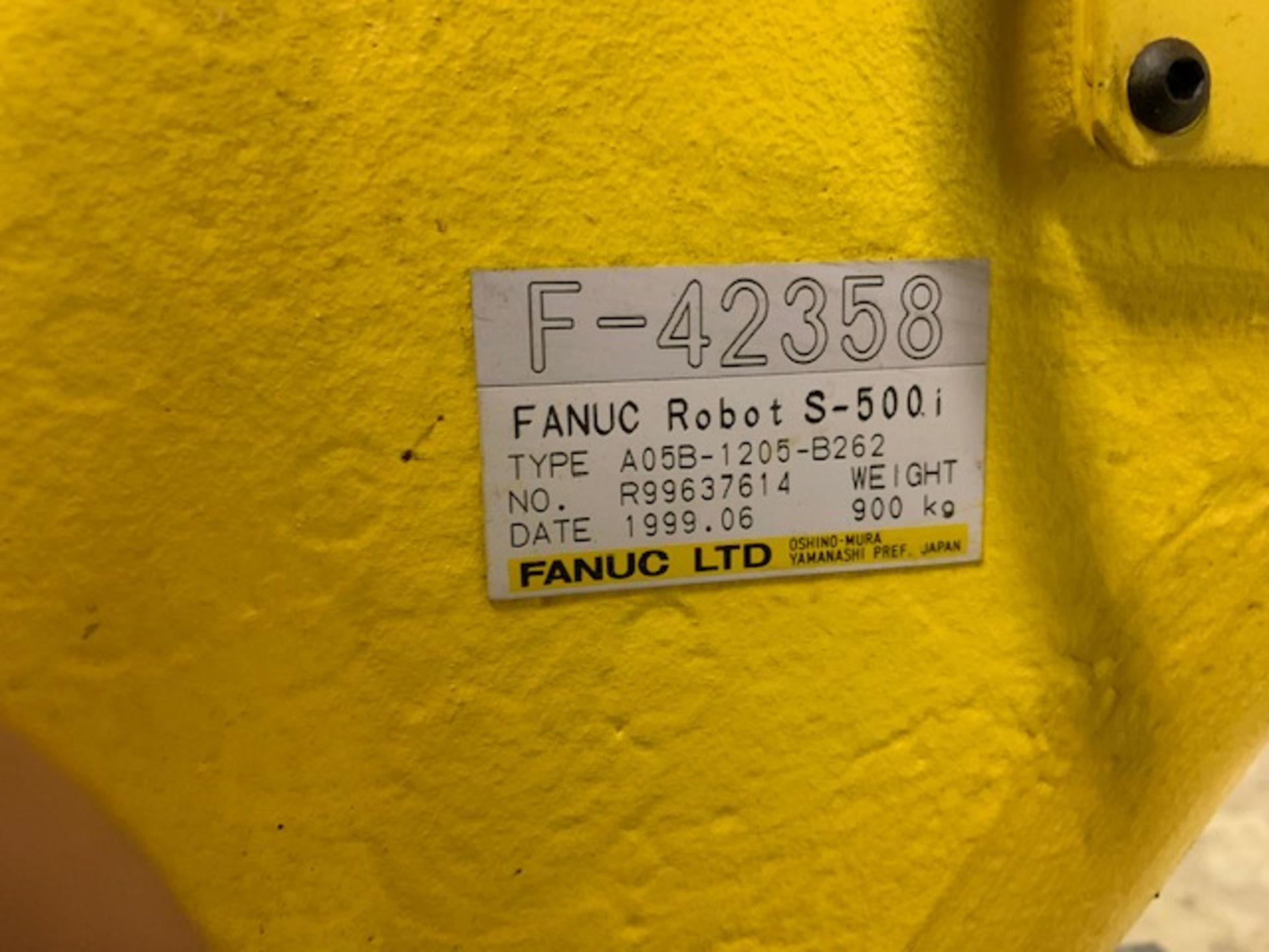 FANUC ROBOT S500i WITH RJ3 CONTROLLER, YEAR 1999, - Image 6 of 7