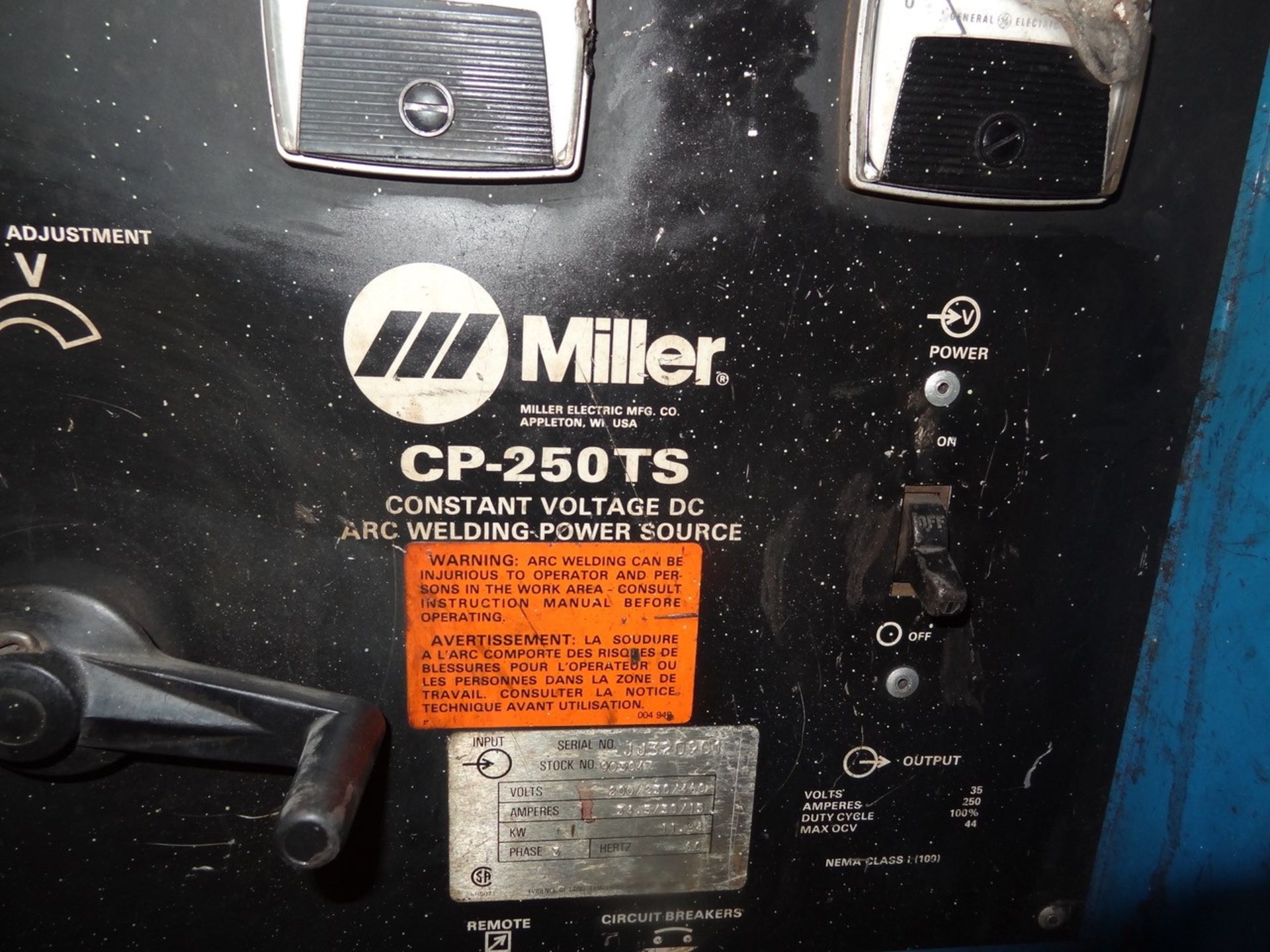 MILLER CR250S WELDING POWER SUPPLY, LOCATION MI - Image 3 of 4