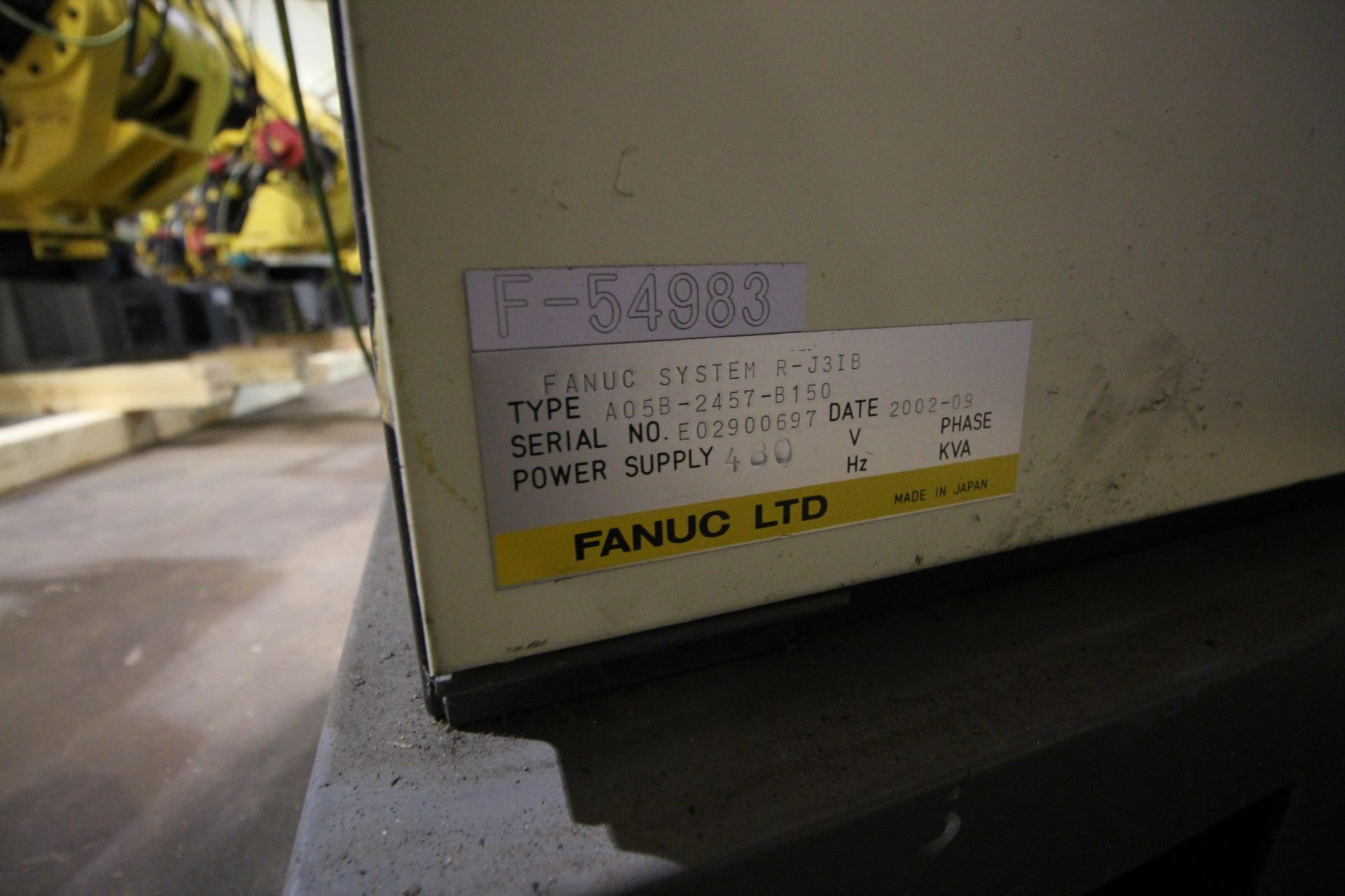 FANUC ROBOT S-500iB WITH R-J3iB CONTROLS, TEACH PENDANT & CABLES, YEAR 2002, SN 54983 - Image 6 of 7